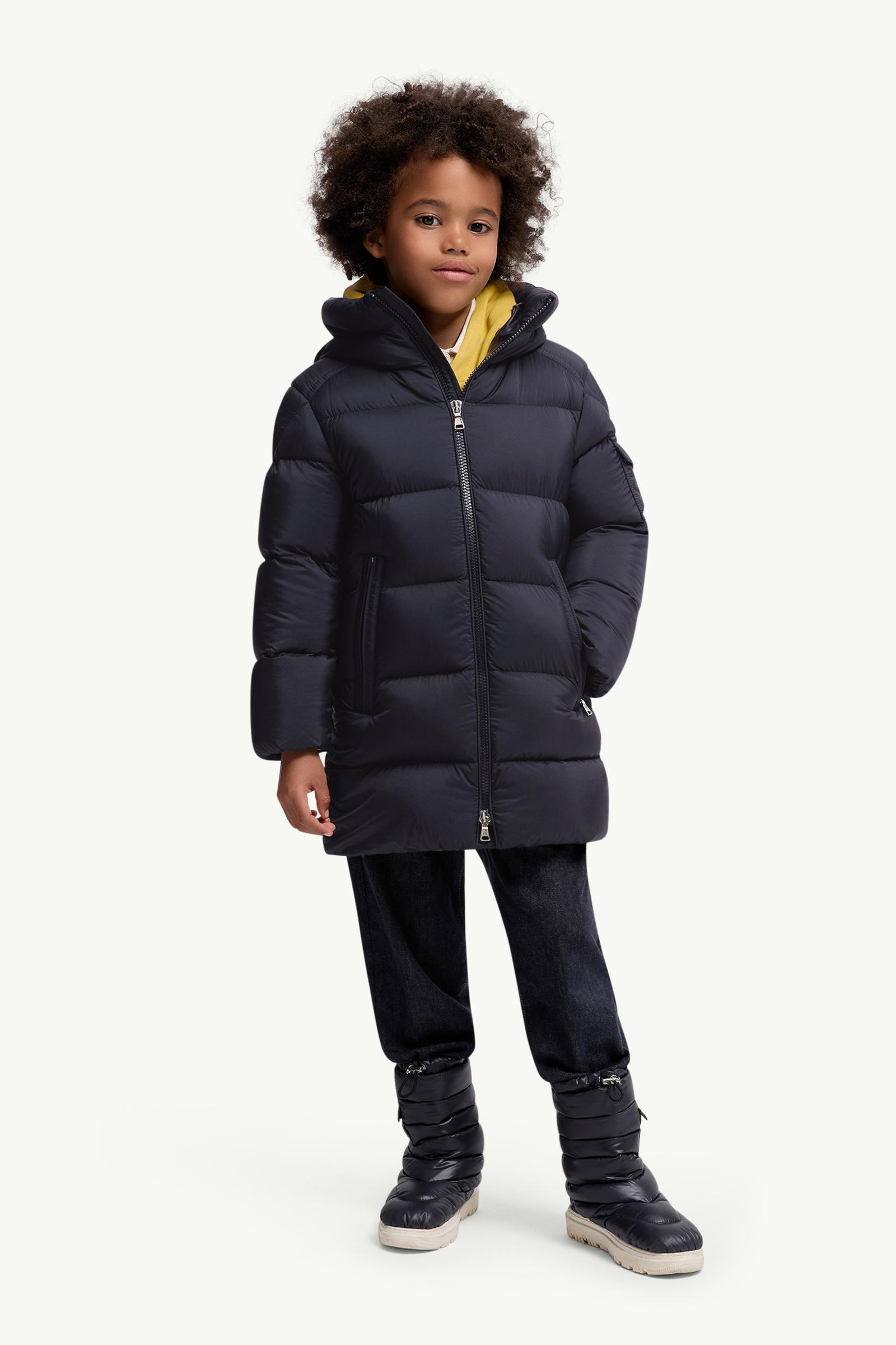 Marat Hooded Down Jacket Boy Night Blue Moncler 1