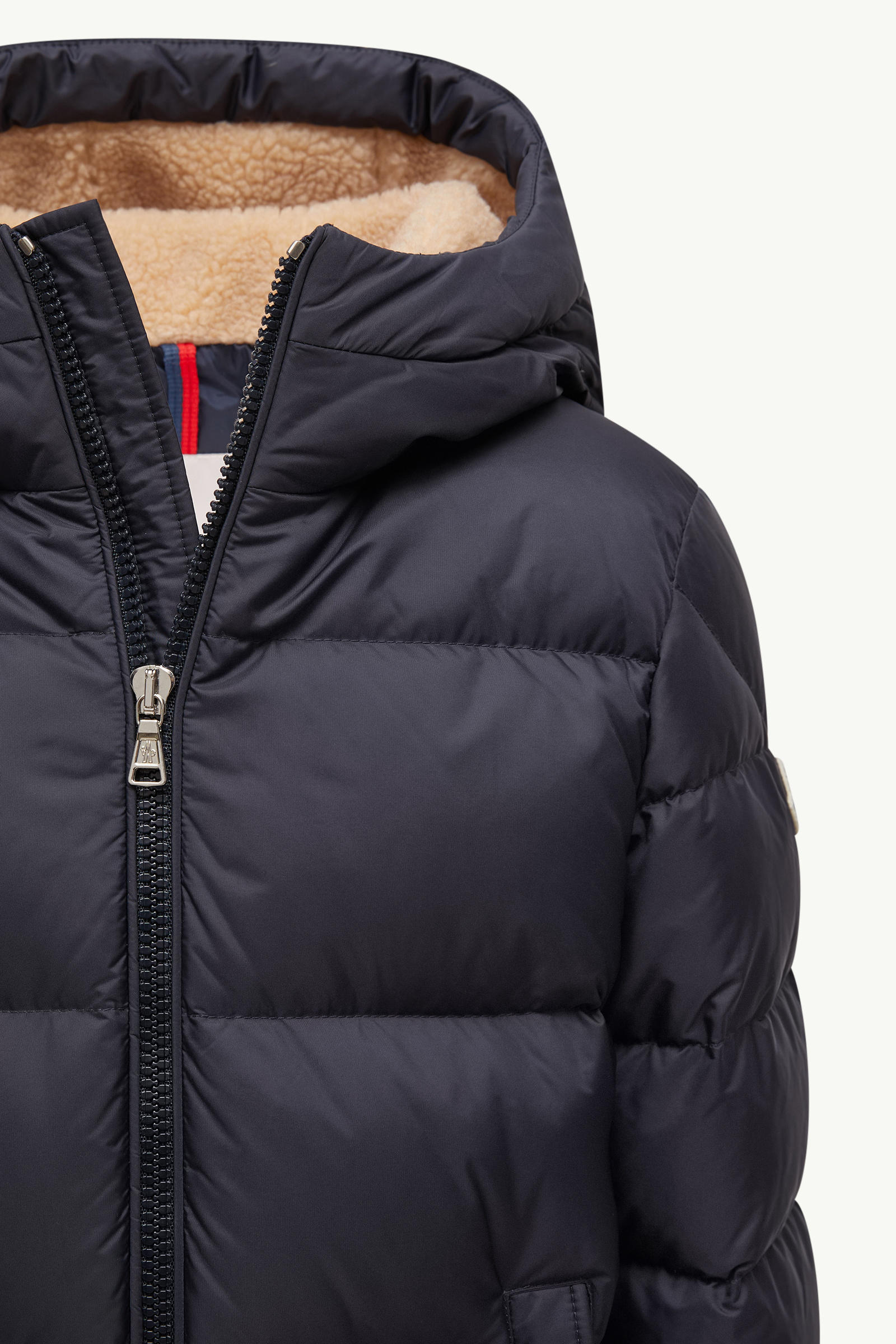 Lentinelle Hooded Down Jacket Boy Navy Blue Moncler 4