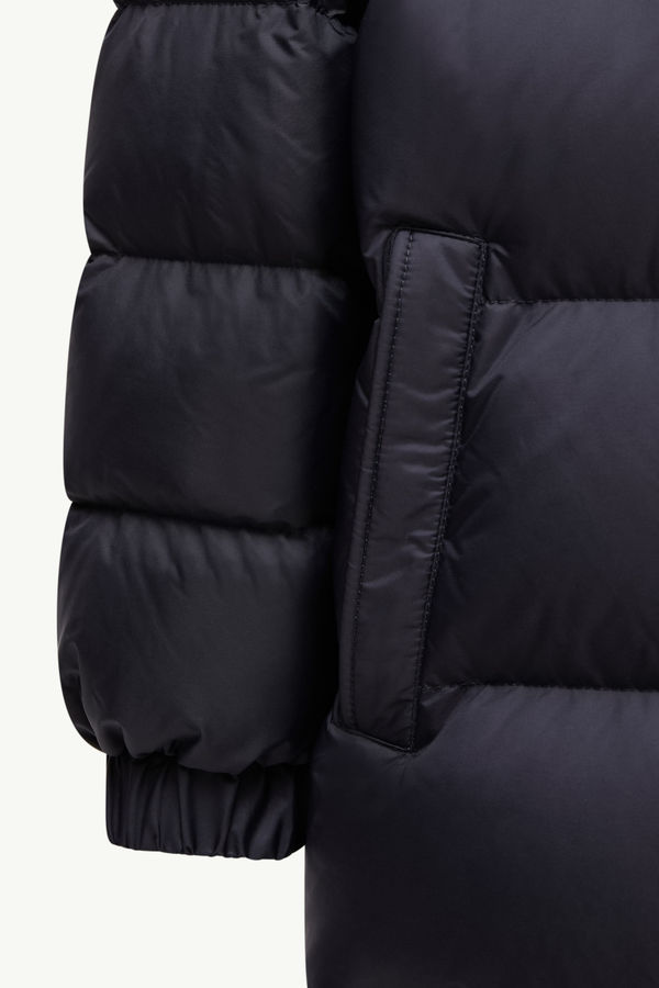 Piumino Lentinelle con Cappuccio Bambino Blu Navy Moncler 5