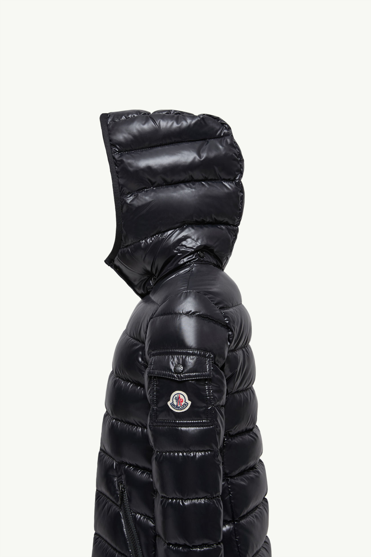 Moka Hooded Down Jacket Girl Black Moncler 2