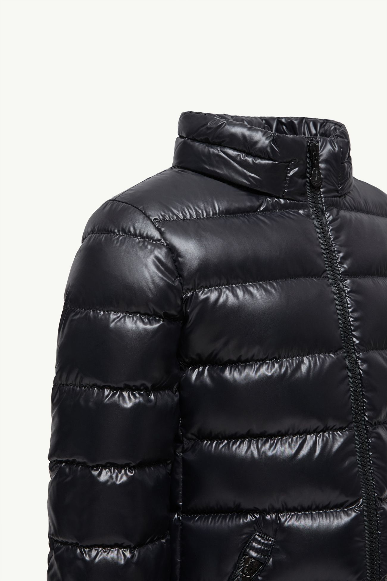 Moka Hooded Down Jacket Girl Black Moncler 3