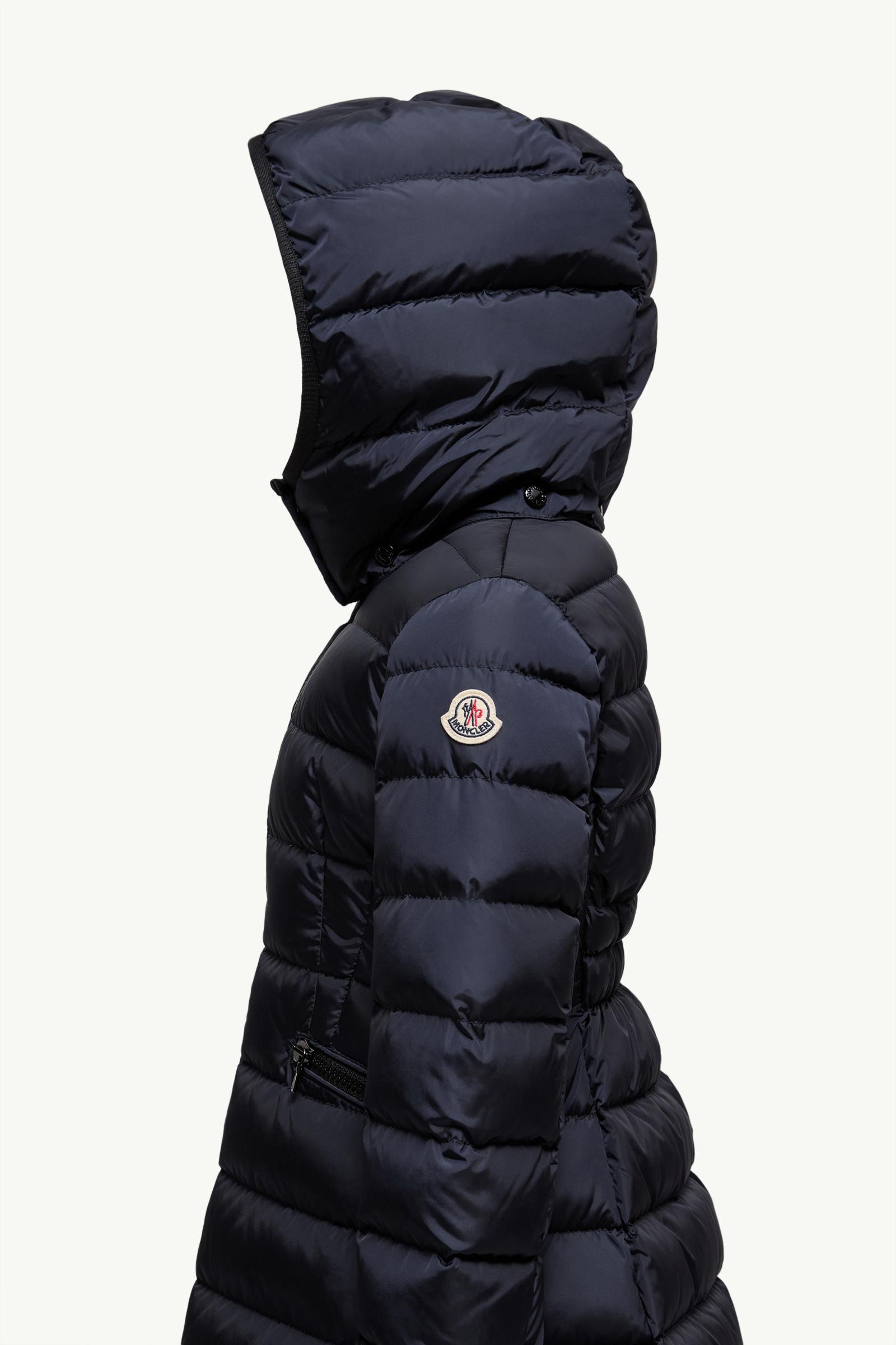 Charpal Hooded Down Jacket Girl Night Blue Moncler 1