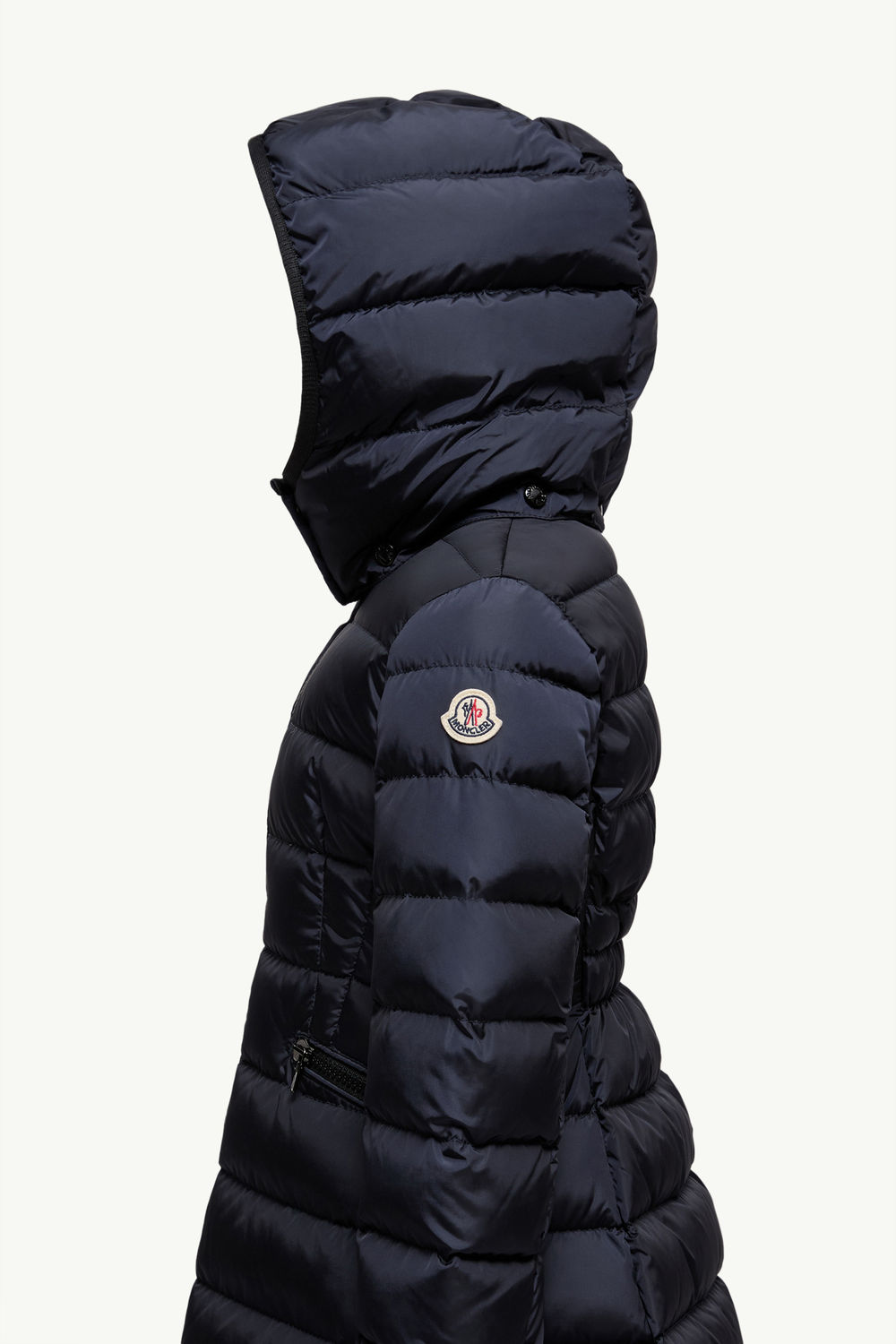 Charpal Hooded Down Jacket Girl Night Blue Moncler 1