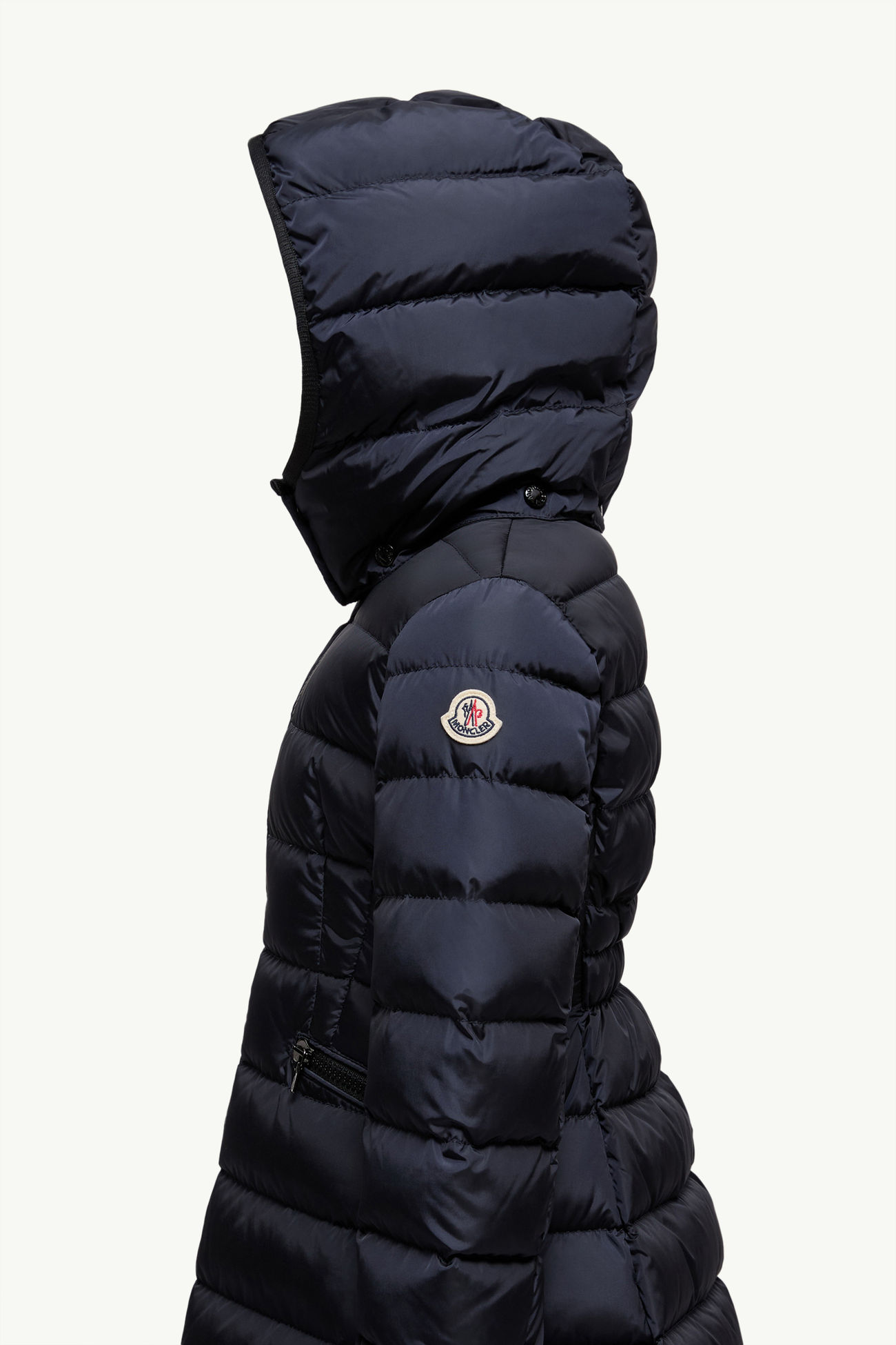 Charpal連帽羽絨外套 女童 夜藍色 Moncler 1