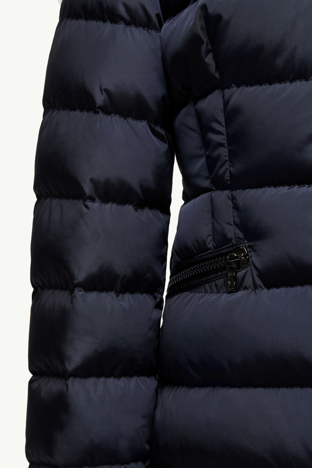 Charpal Hooded Down Jacket Girl Night Blue Moncler 4