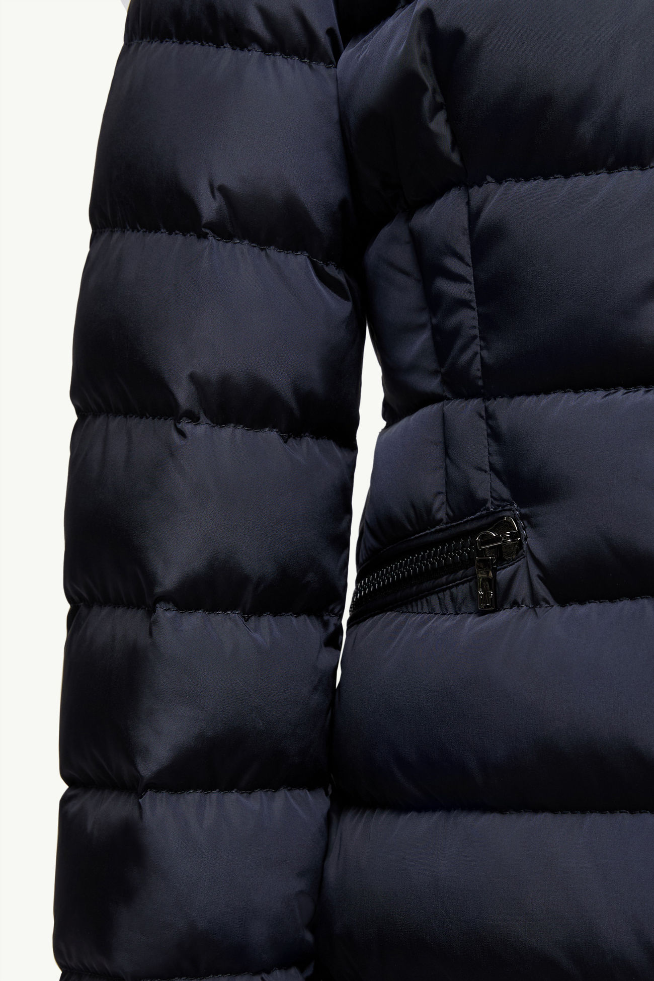 Charpal Hooded Down Jacket Girl Night Blue Moncler 4
