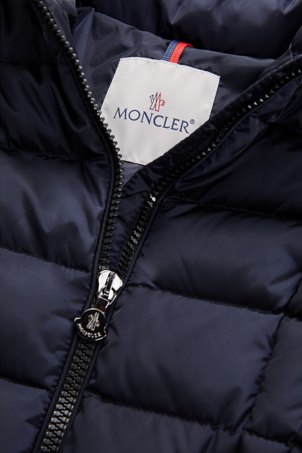 Charpal Hooded Down Jacket Girl Night Blue Moncler 5