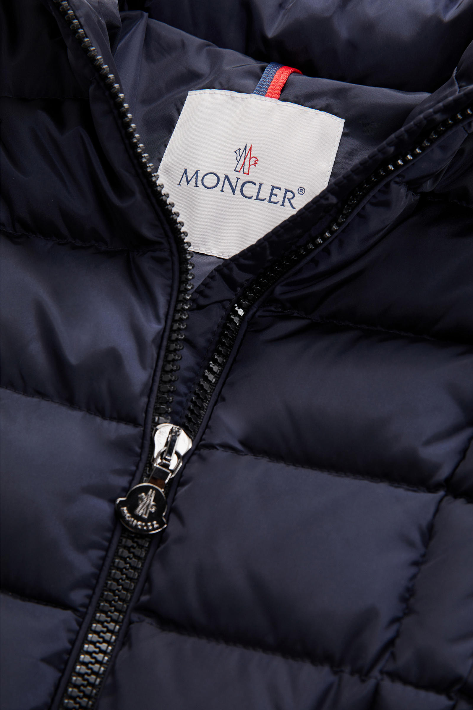 Charpal Hooded Down Jacket Girl Night Blue Moncler 5