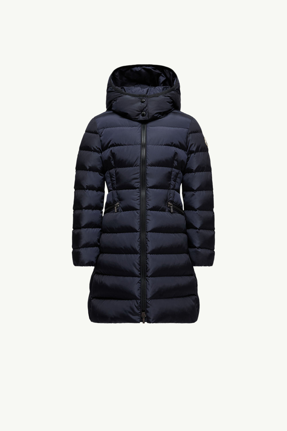 Charpal Hooded Down Jacket Girl Night Blue Moncler 0