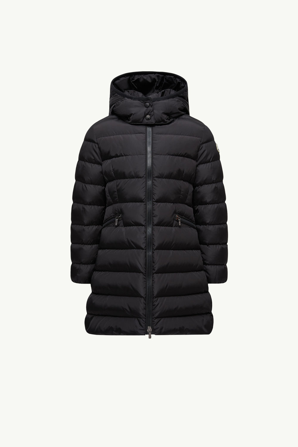Charpal Hooded Down Jacket Girl Black Moncler 0