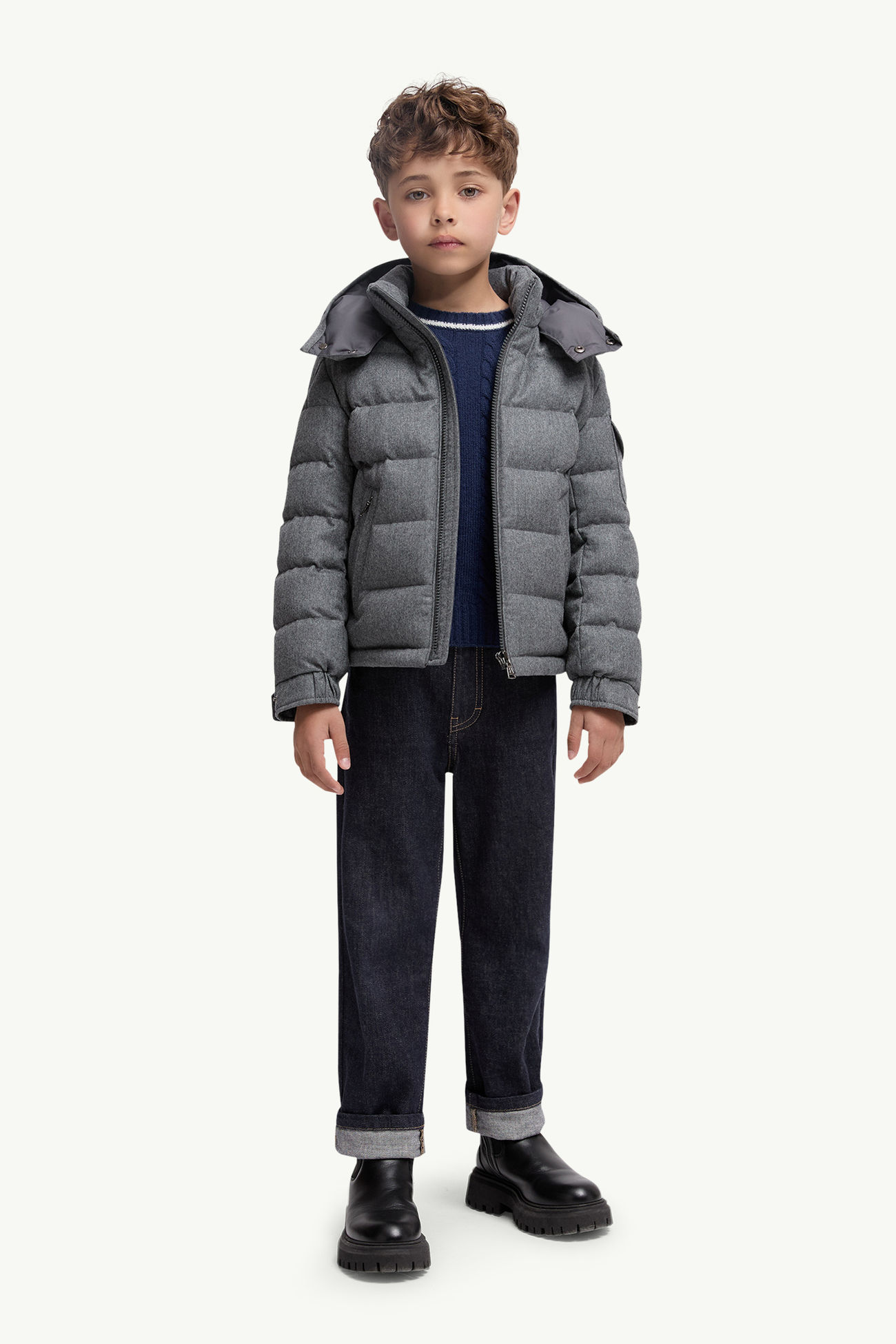 Jeans mit geradem Bein Jungen Navyblau Moncler 1
