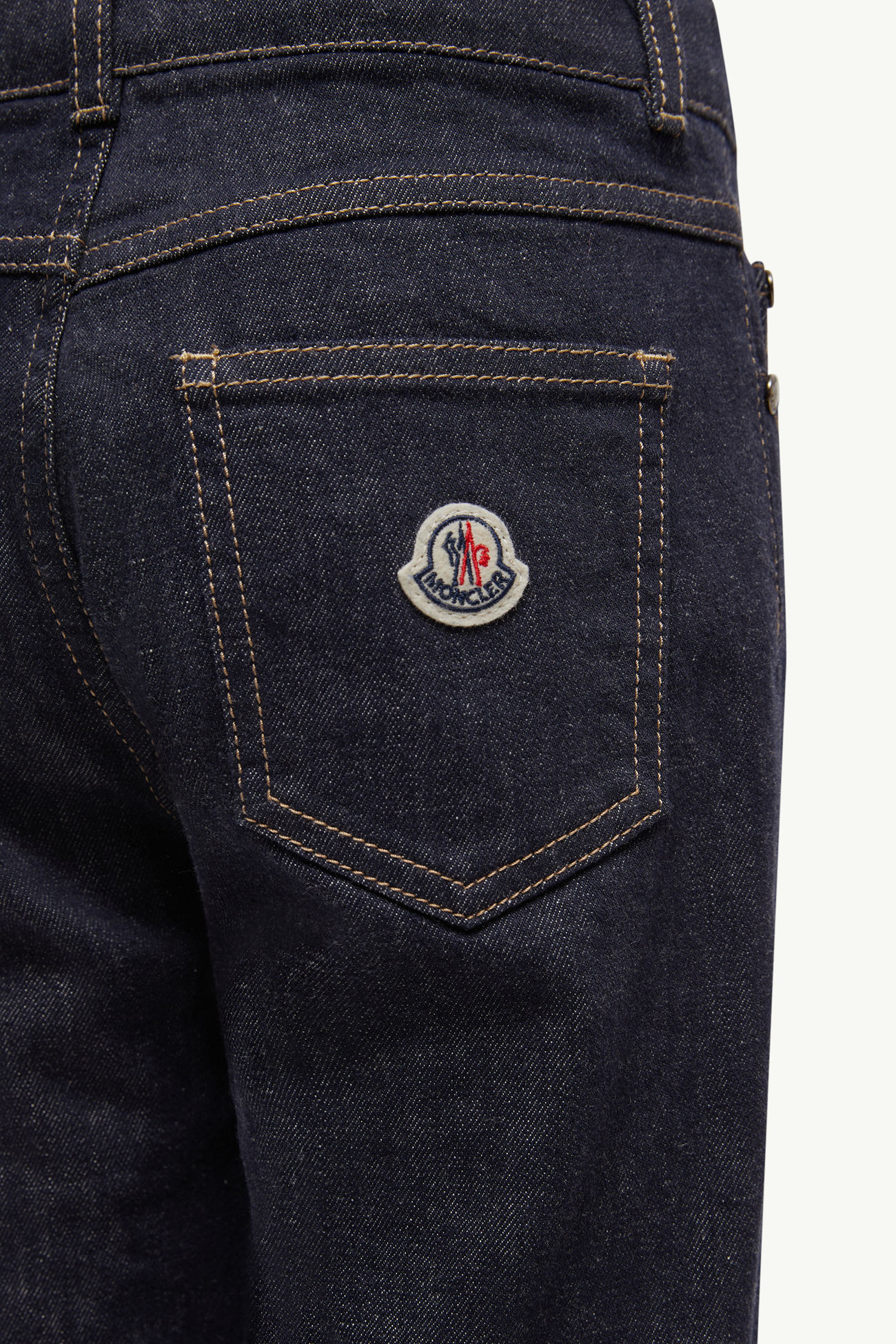 Jeans a gamba dritta Bambino Blu Navy Moncler 2