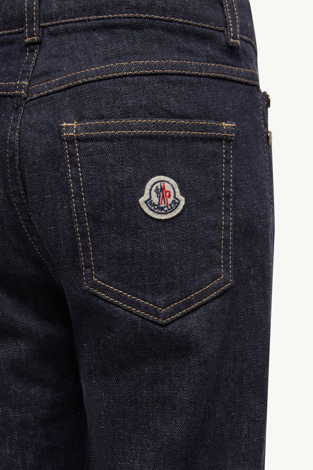 Straight Leg Jeans Boy Navy Blue Moncler 2