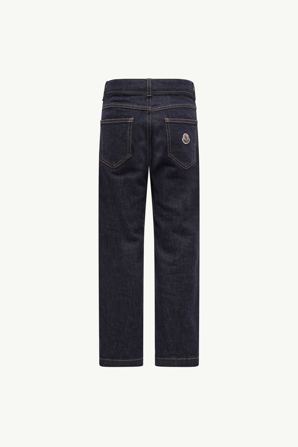 Straight Leg Jeans Boy Navy Blue Moncler 3