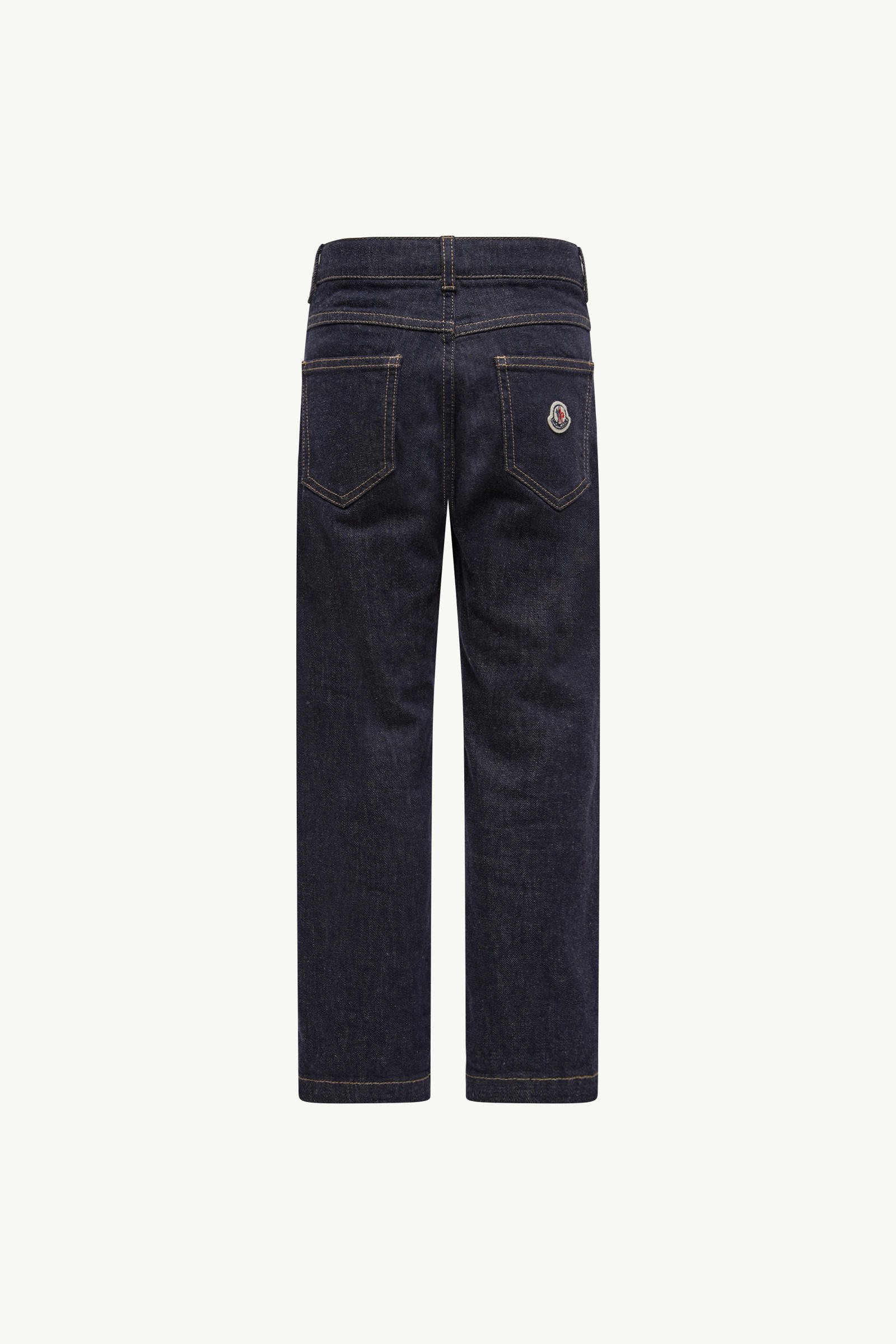 Straight Leg Jeans Boy Navy Blue Moncler 3