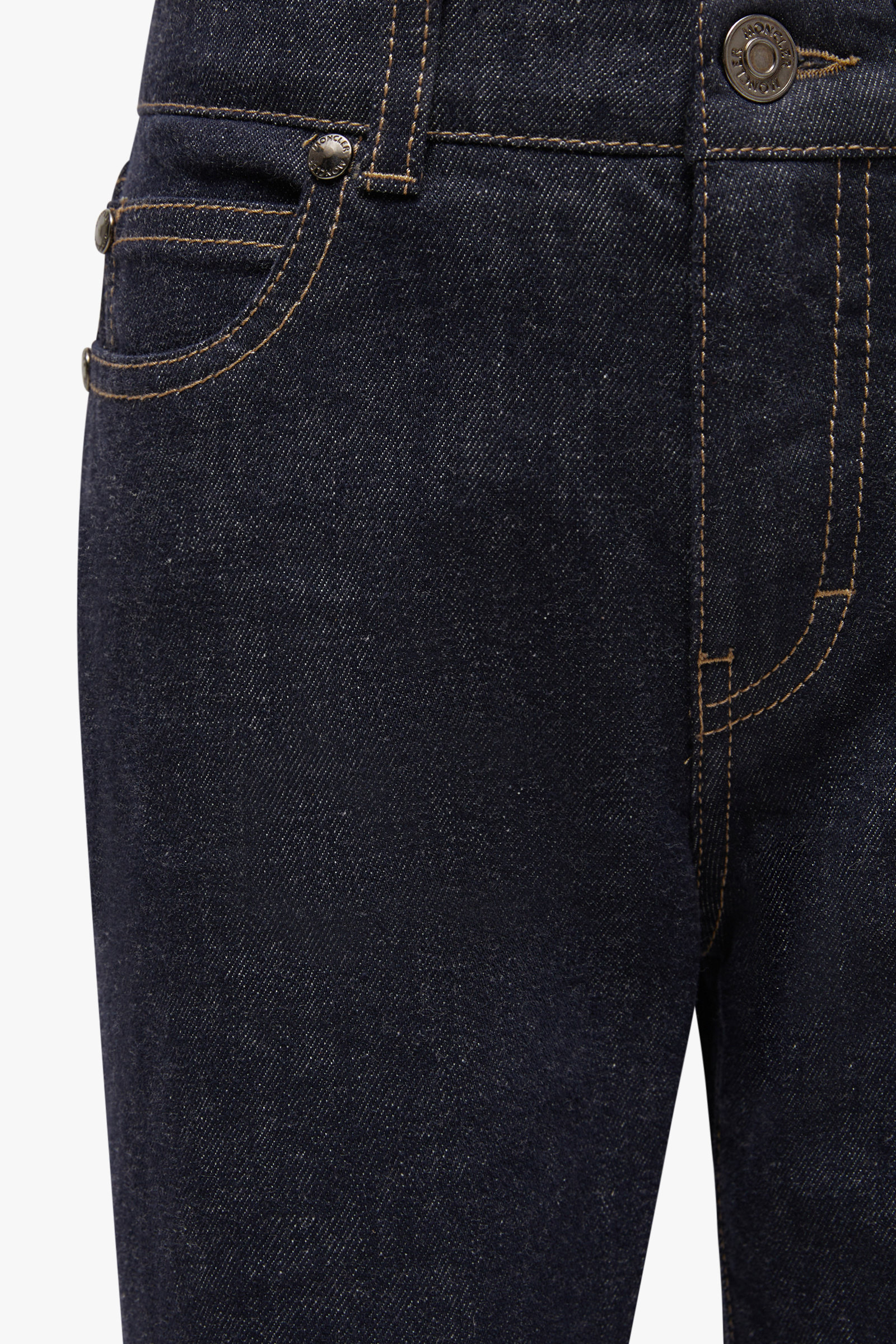 Straight Leg Jeans Boy Navy Blue Moncler 4
