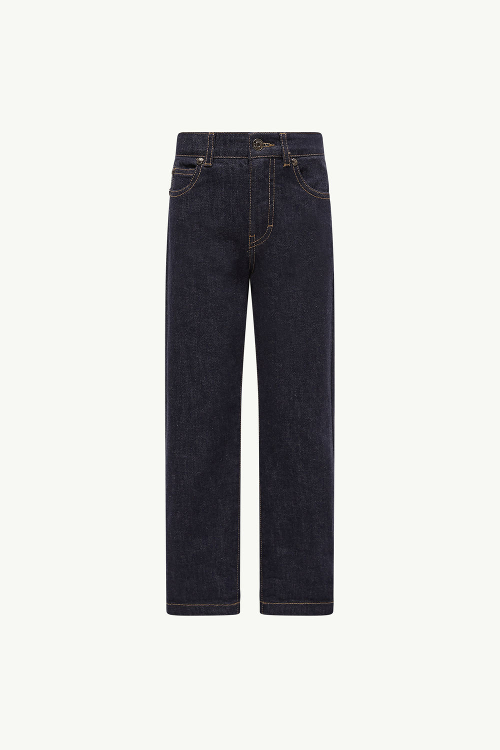 Straight Leg Jeans Boy Navy Blue Moncler 0