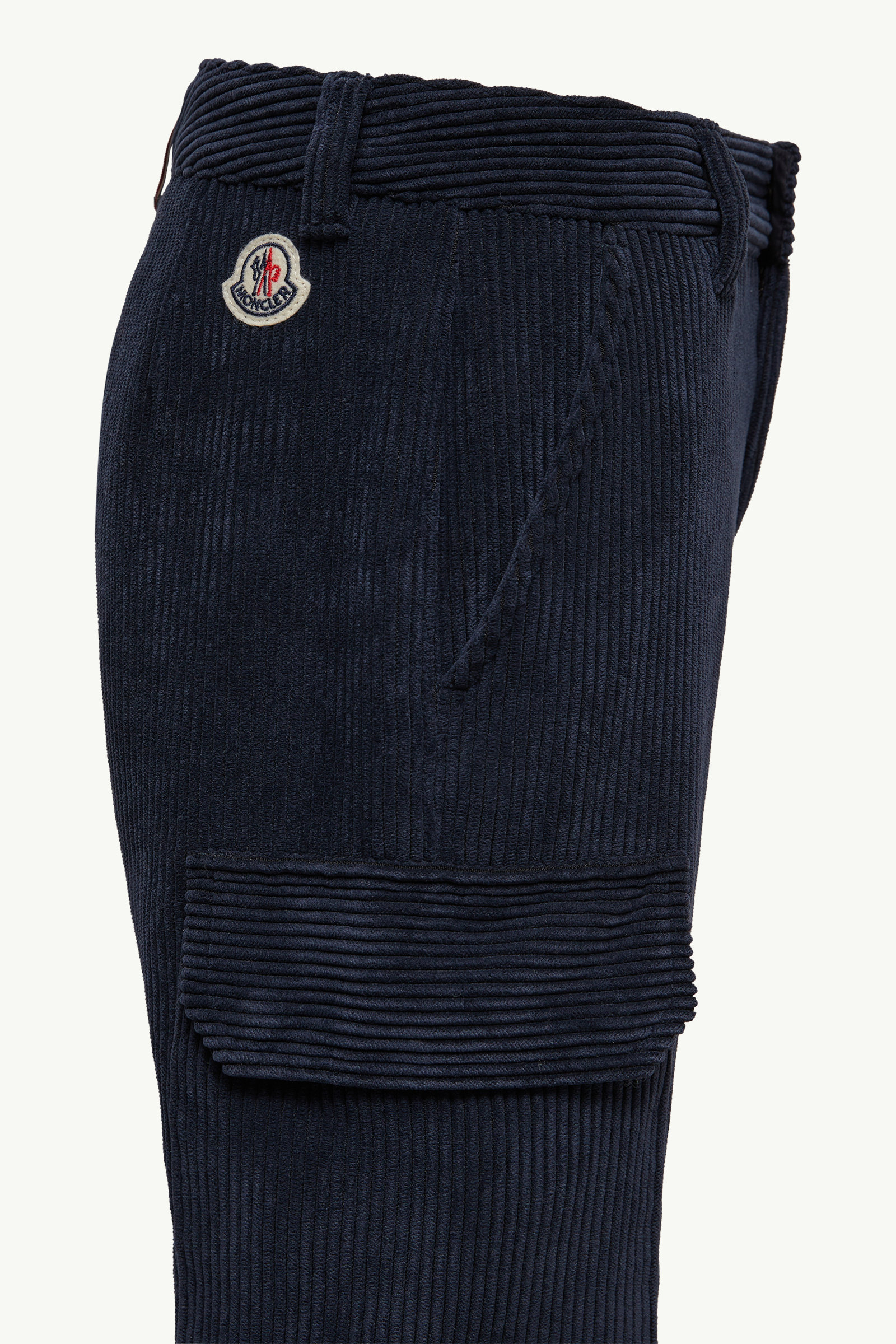 Corduory Cargo Pants Boy Denim Blue Moncler 2
