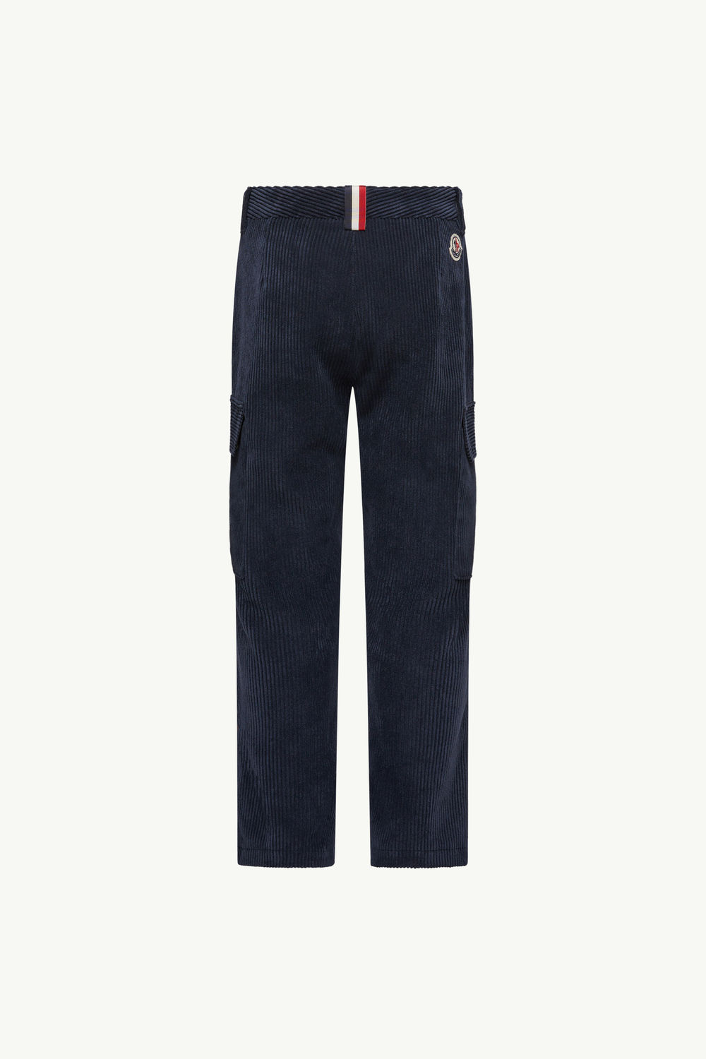Corduory Cargo Pants Boy Denim Blue Moncler 3