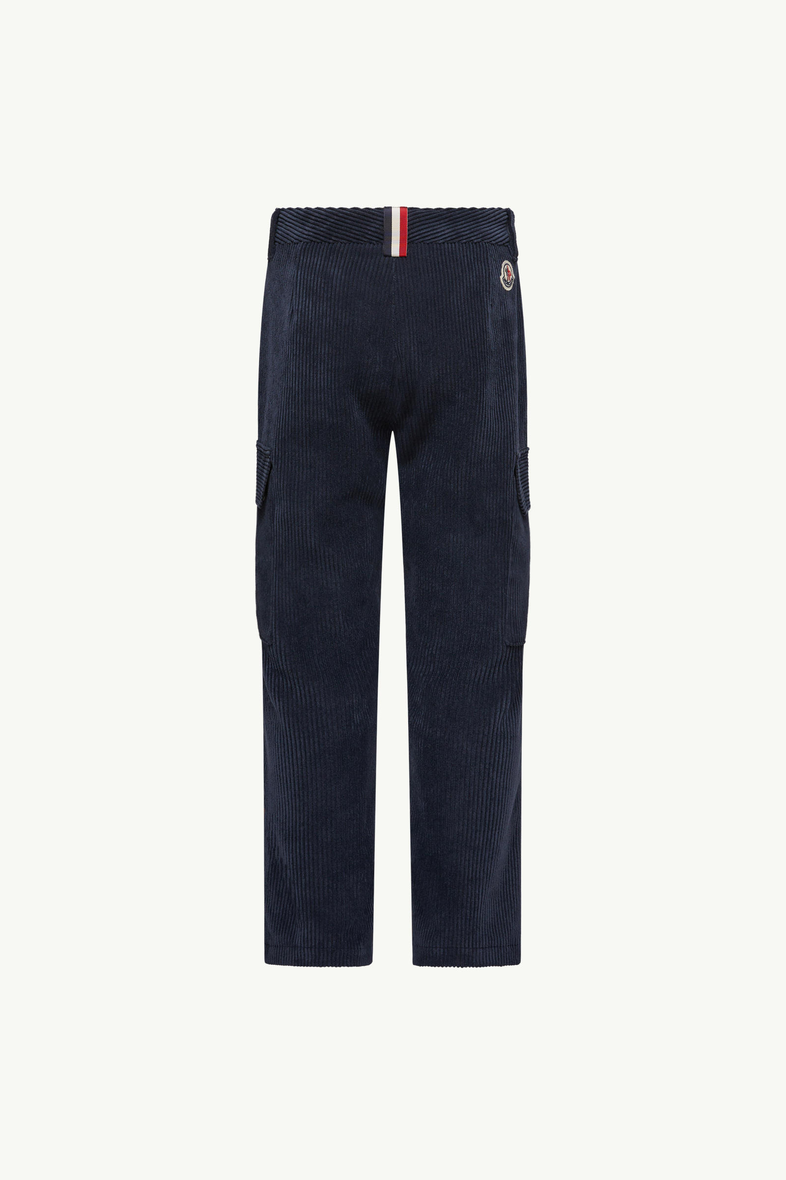 Corduory Cargo Pants Boy Denim Blue Moncler 3