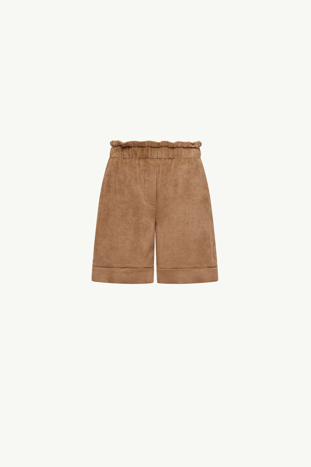 Shorts aus Cord Mädchen Beige Moncler 0