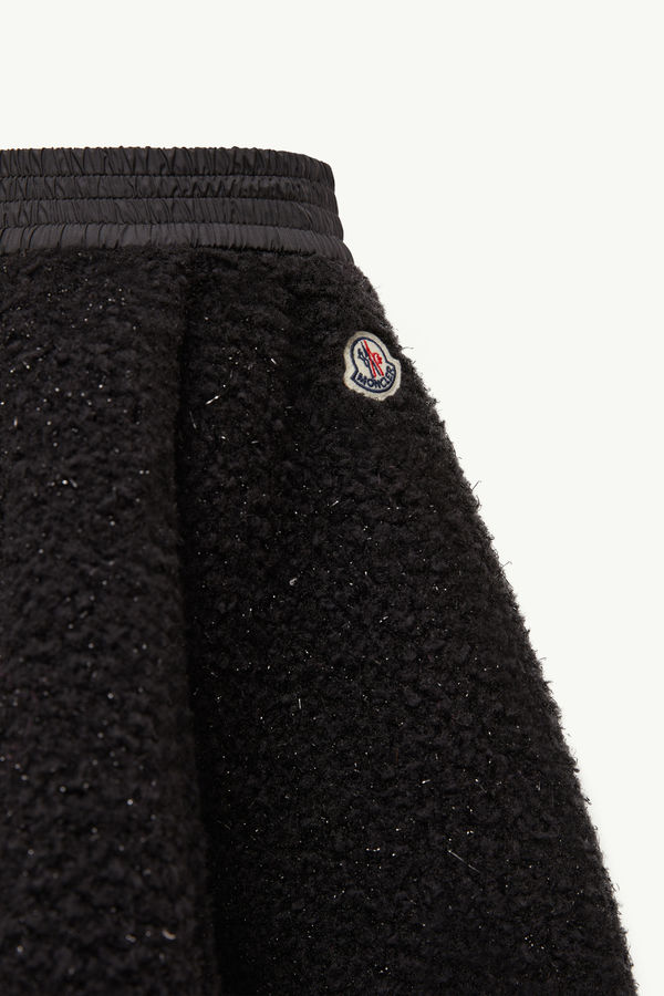 Metallic Teddy Skirt Girl Black Moncler 2