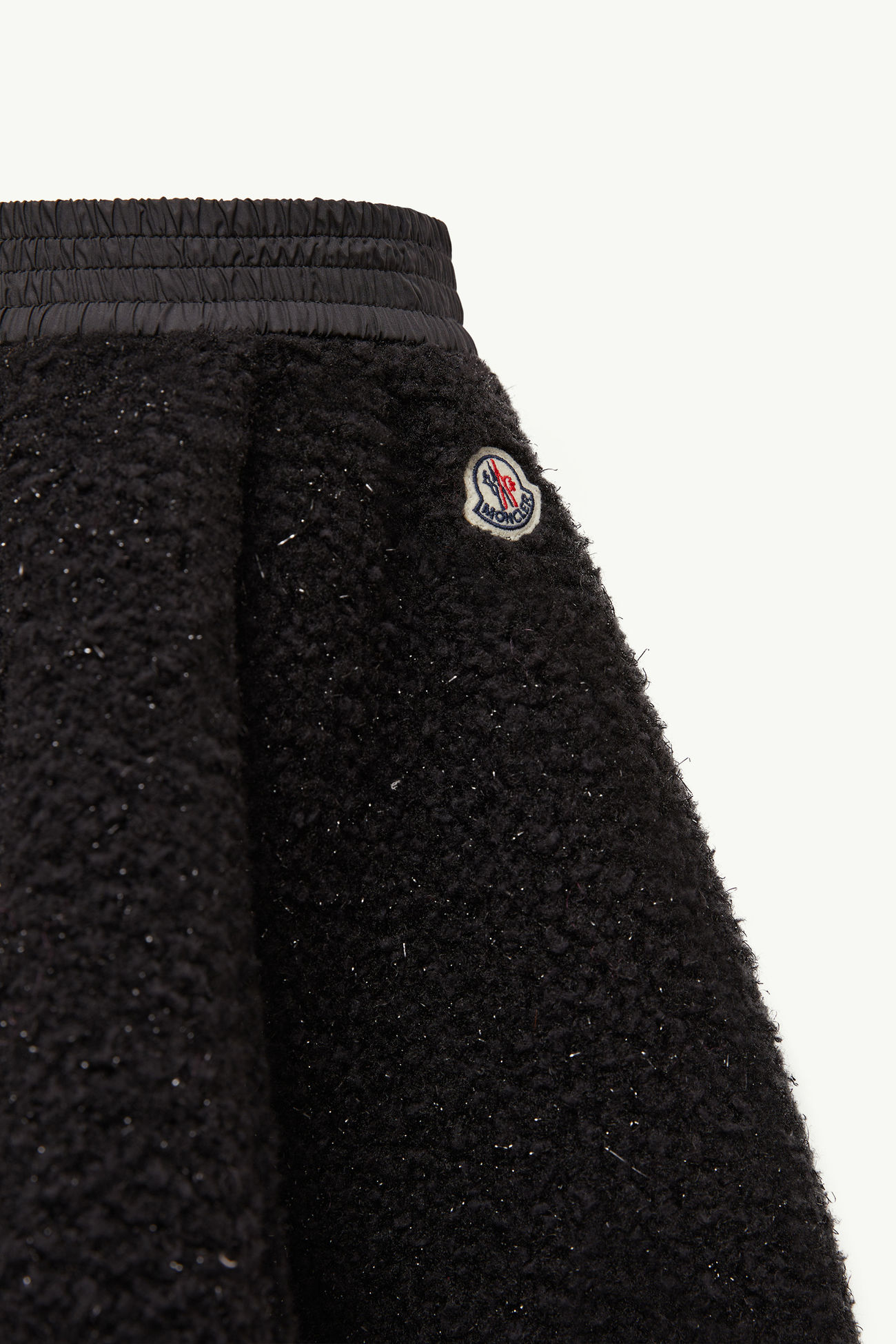 Rock aus Metallic-Teddystoff Mädchen Schwarz Moncler 2