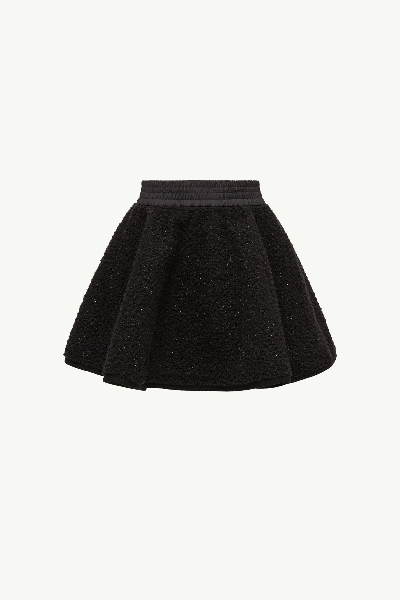 Rock aus Metallic-Teddystoff Mädchen Schwarz Moncler 3