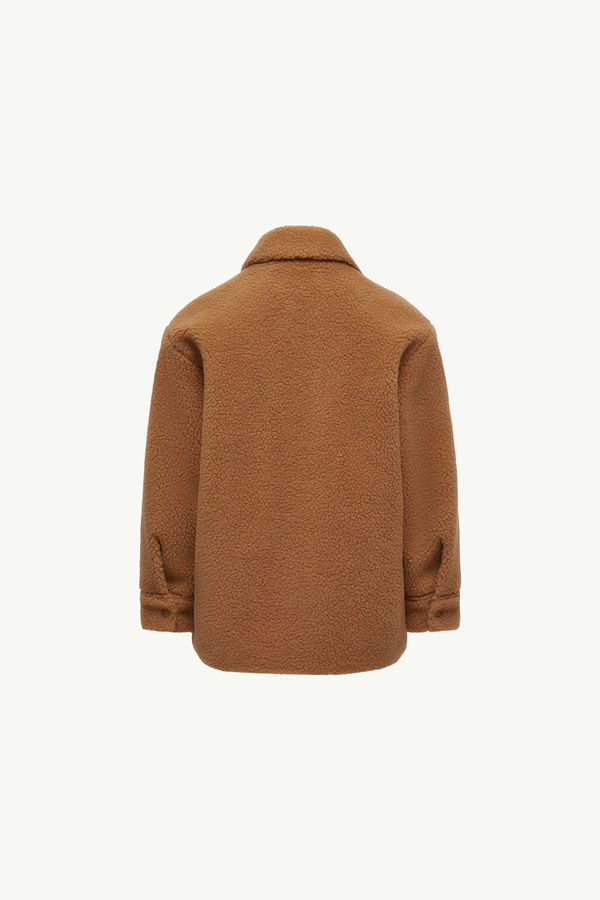 Long Sleeve Teddy Shirt Gender Neutral Brown Moncler 4