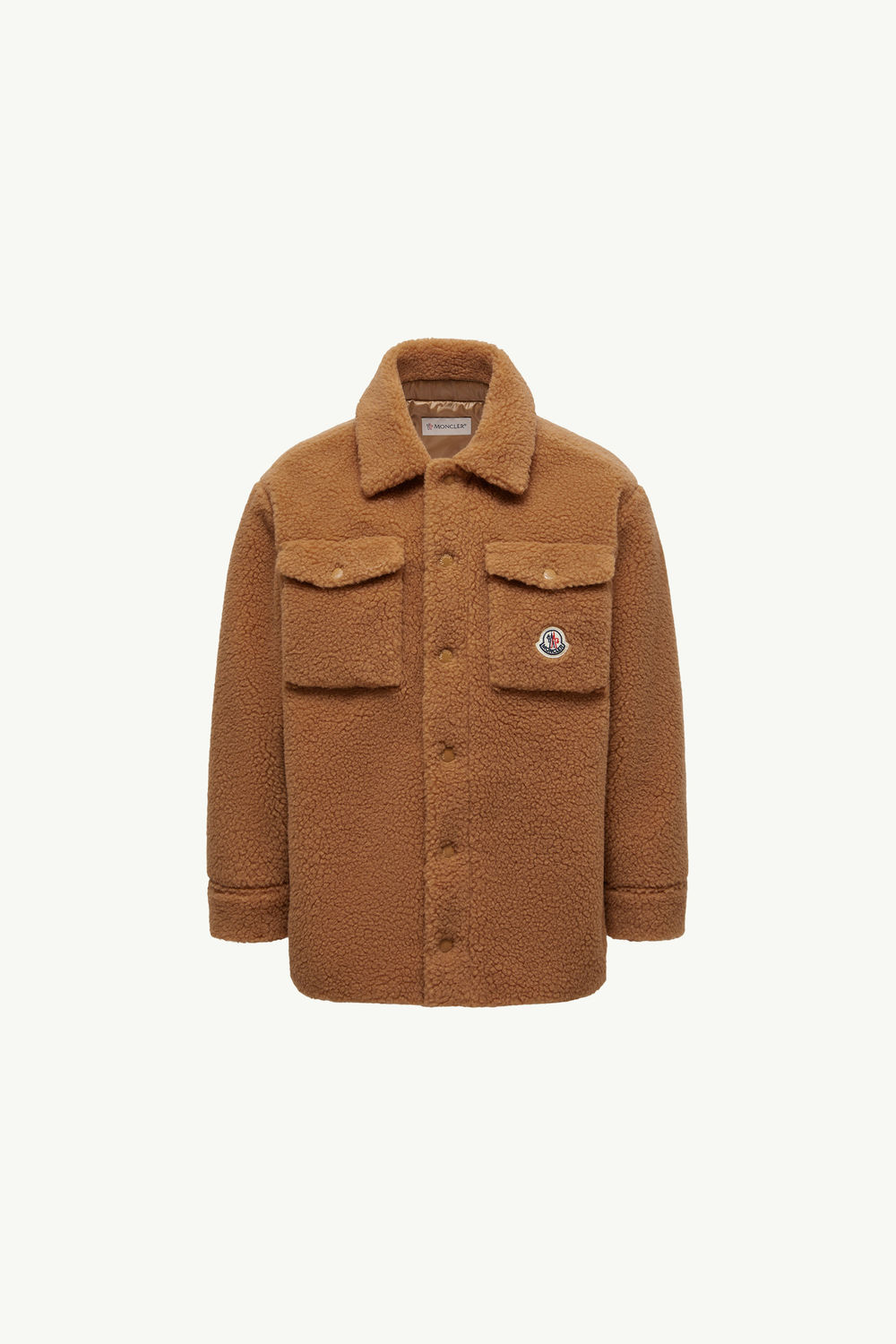 Langarmhemd aus Teddystoff Genderneutral Braun Moncler 0