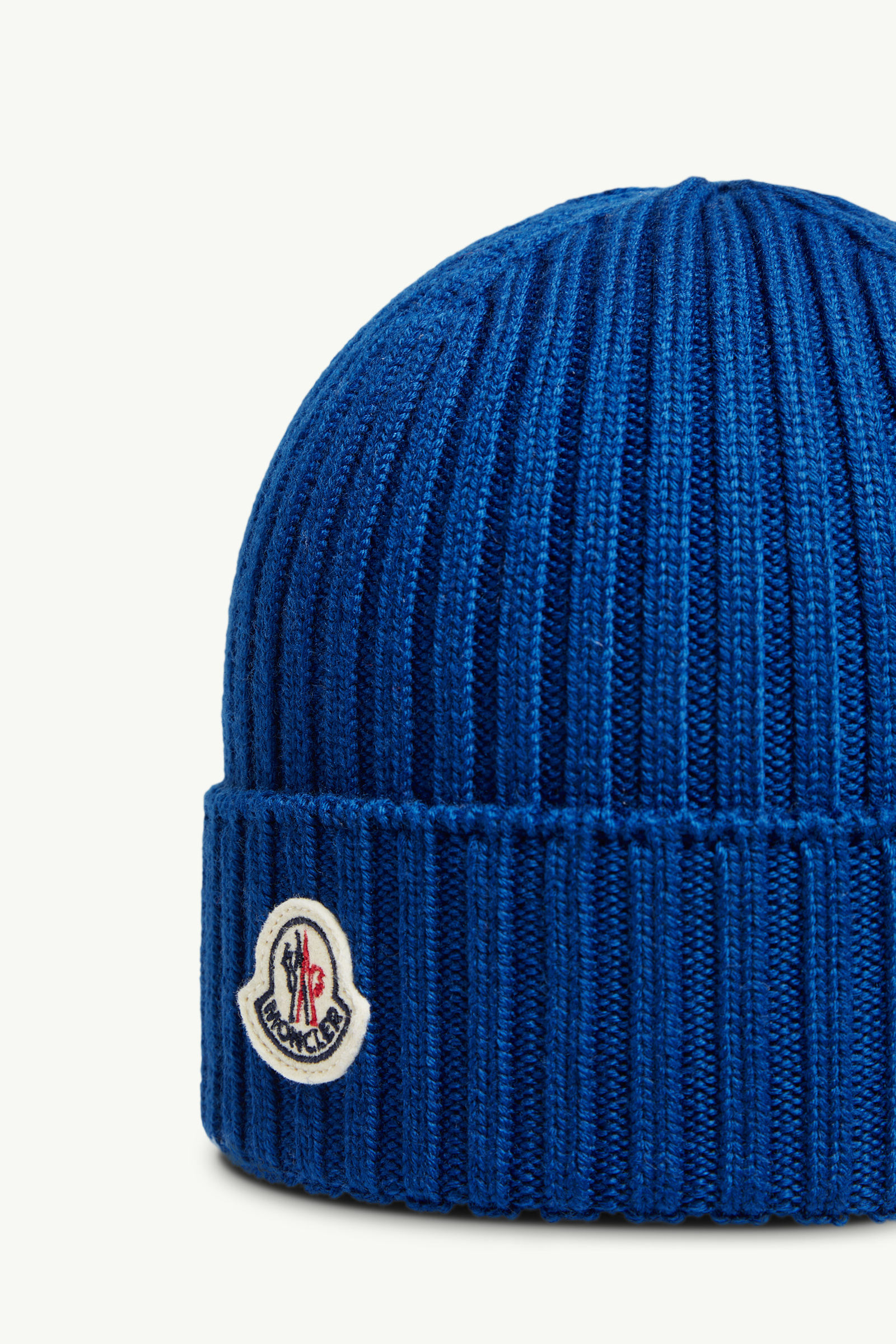 Wool Beanie Boy Electric Blue Moncler 2