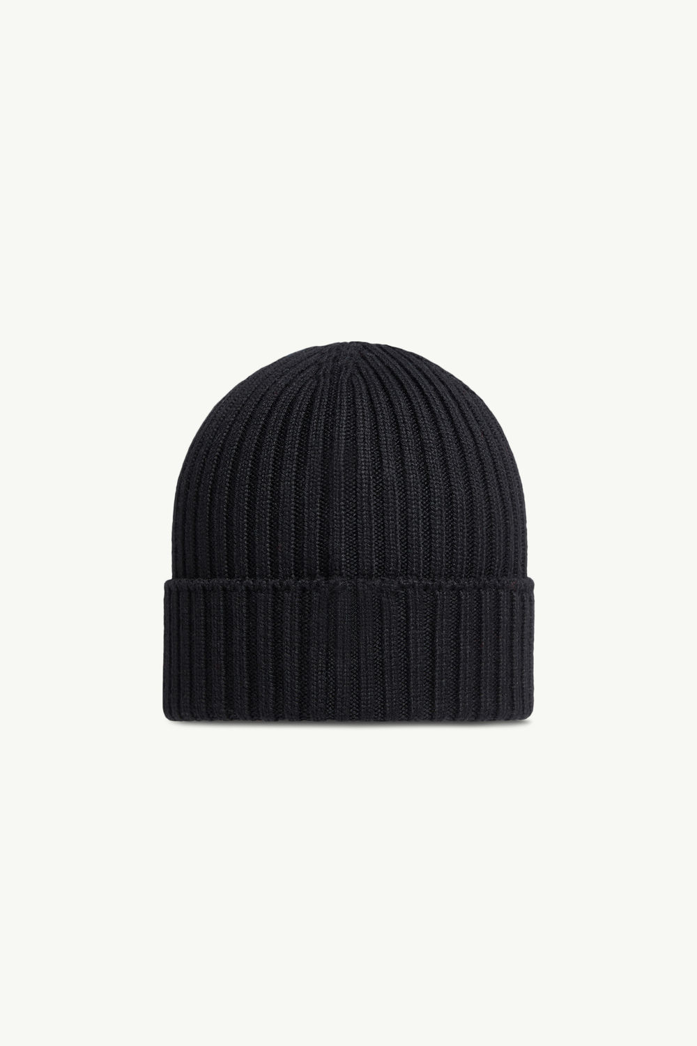 Wool Beanie Gender Neutral Black Moncler 3