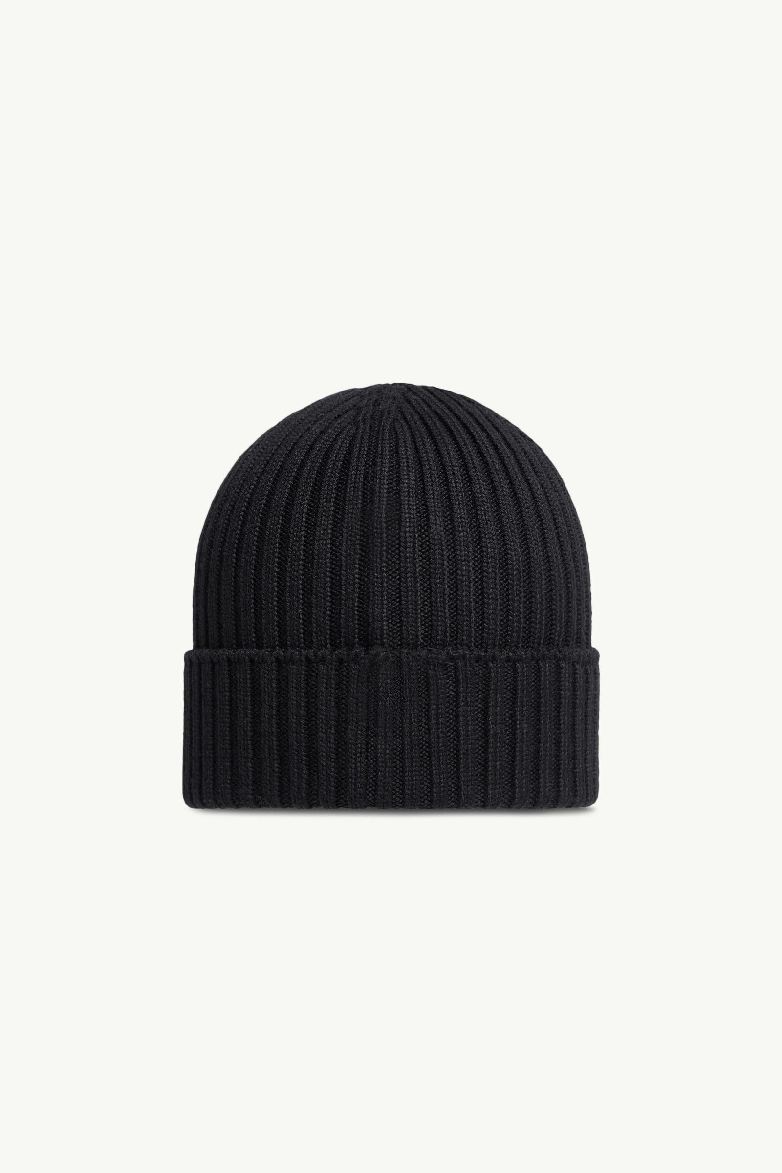 Wool Beanie Gender Neutral Black Moncler 3