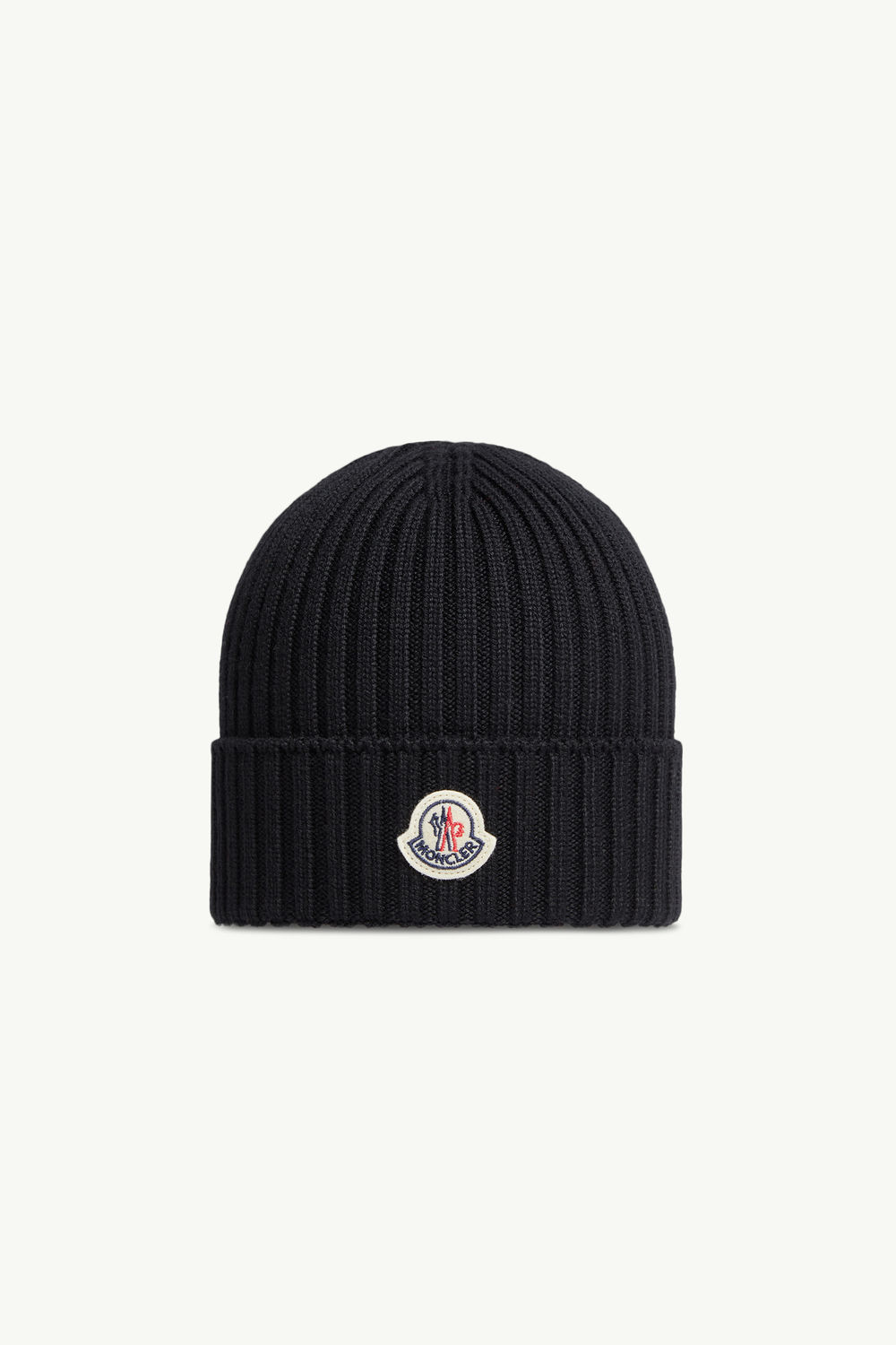 Wool Beanie Gender Neutral Black Moncler 0