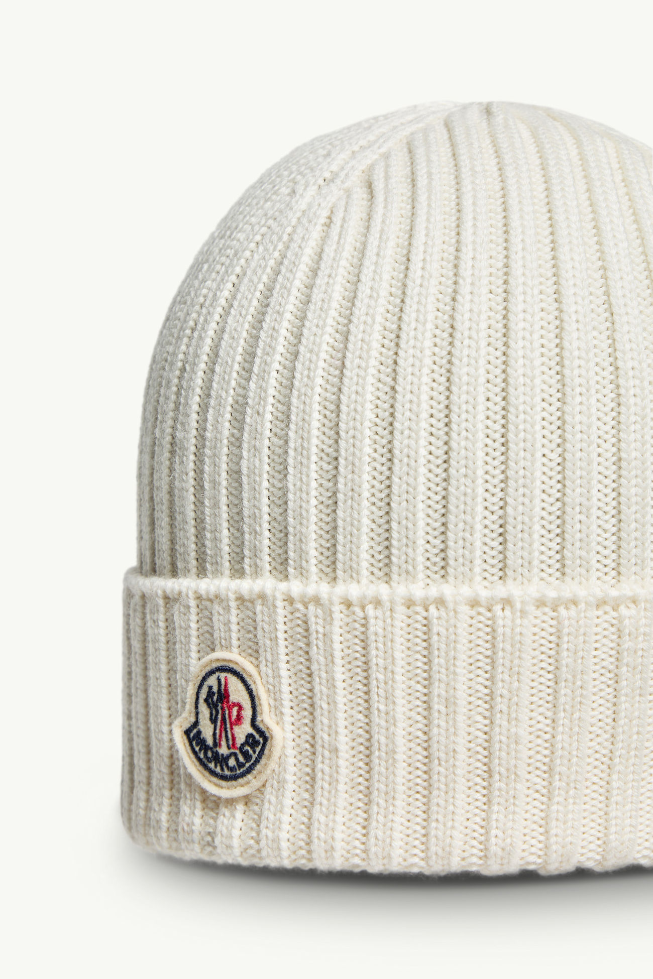 Berretto in lana Bambina Bianco Moncler 1