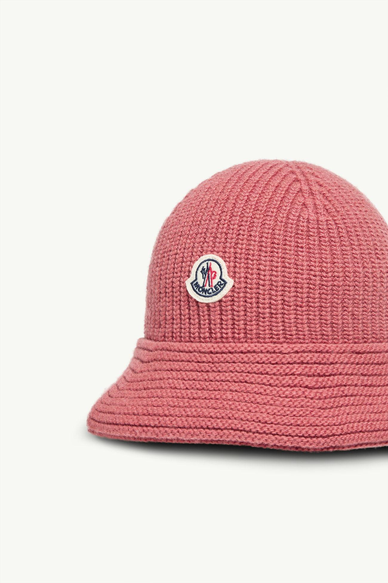 Mütze aus Wolle Mädchen Pfirsich-Pink Moncler 1