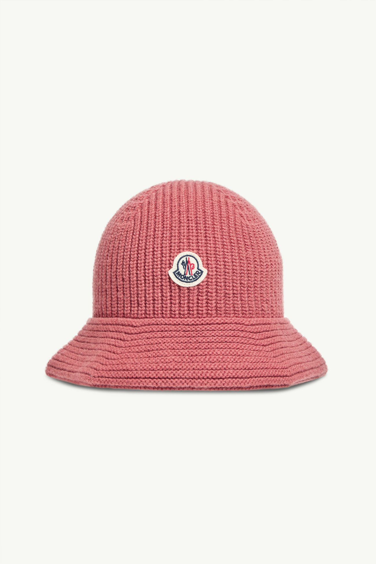 Mütze aus Wolle Mädchen Pfirsich-Pink Moncler 0