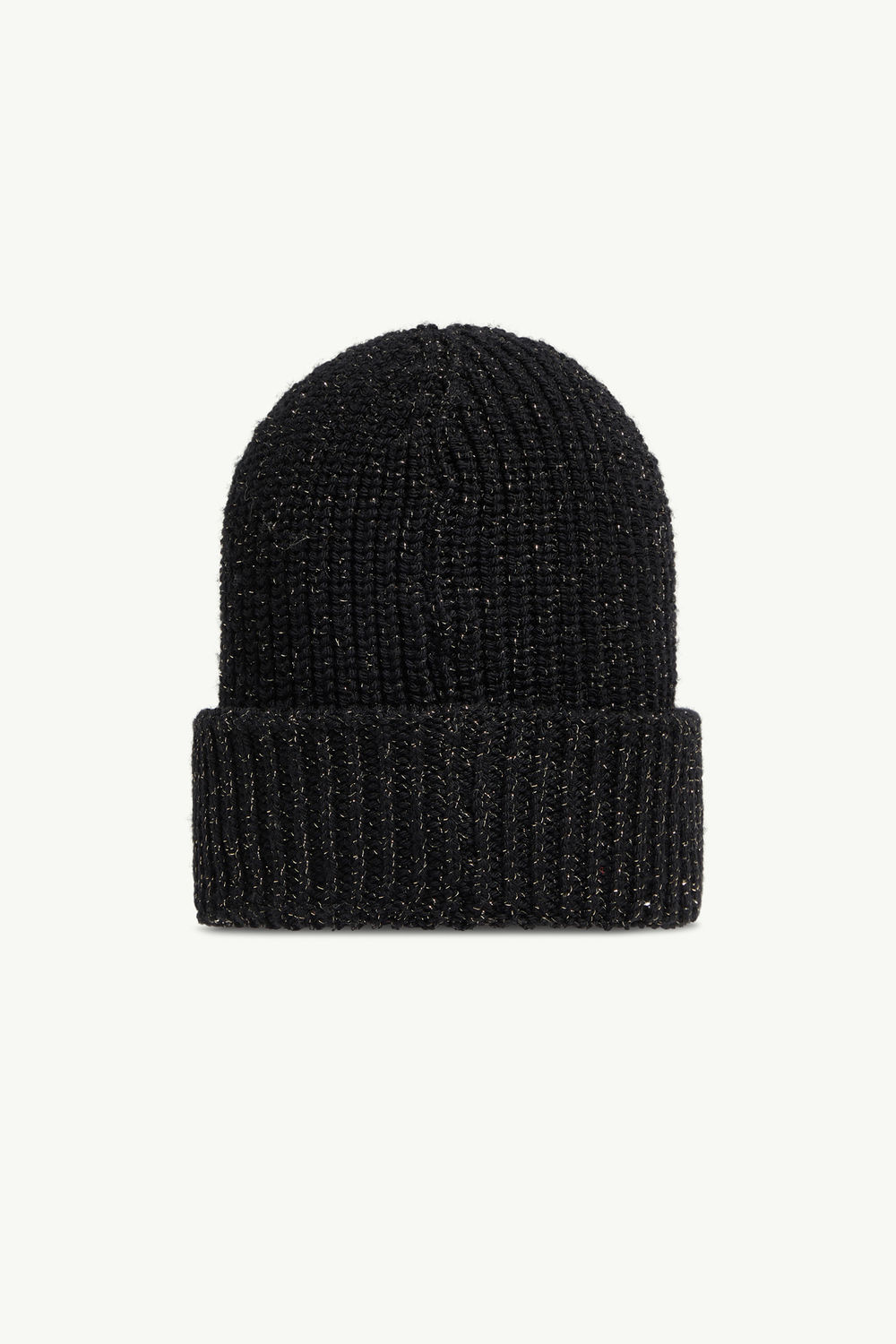 Metallic Wool Beanie Girl Black Moncler 3
