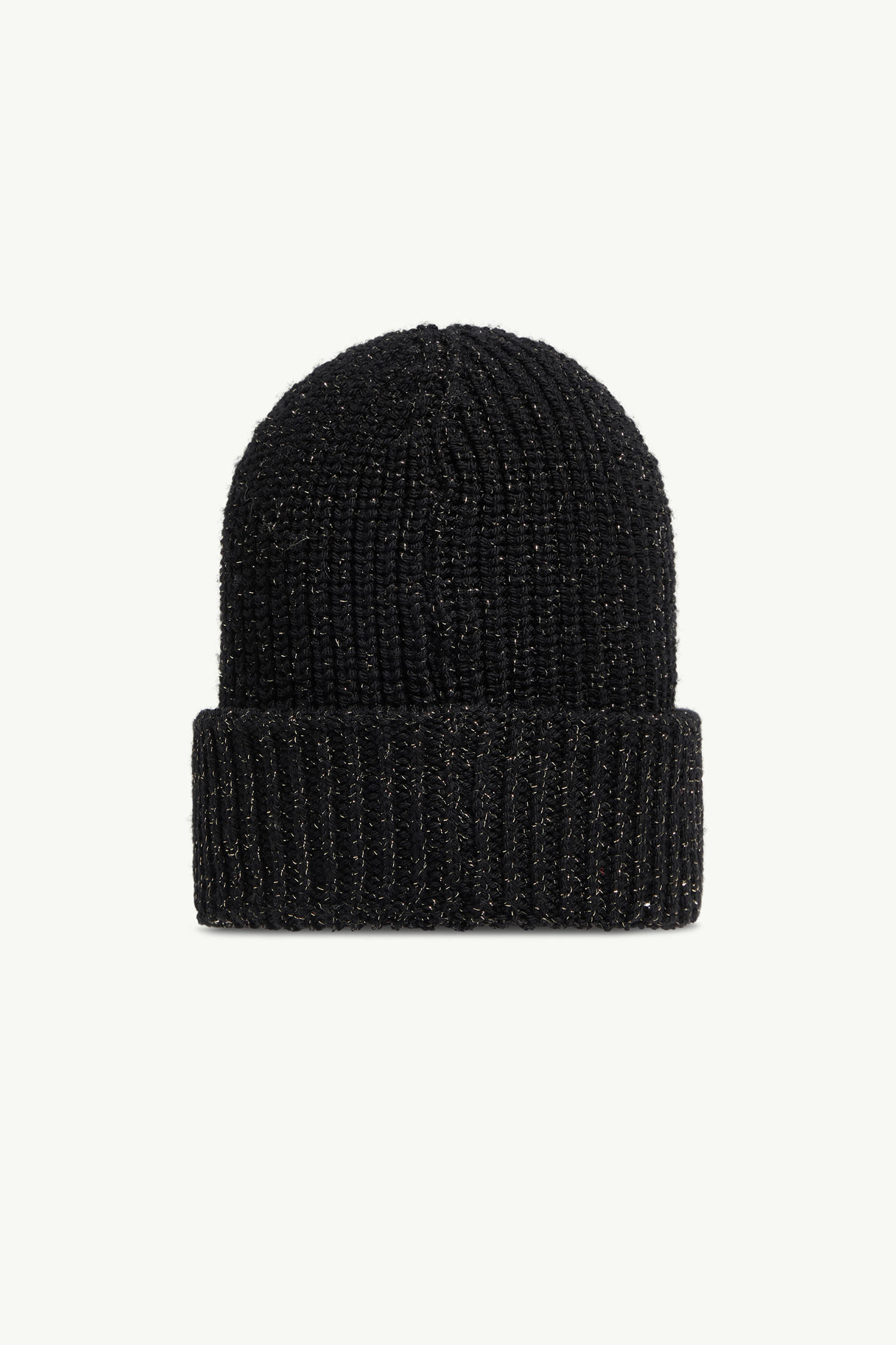 Metallic Wool Beanie Girl Black Moncler 3