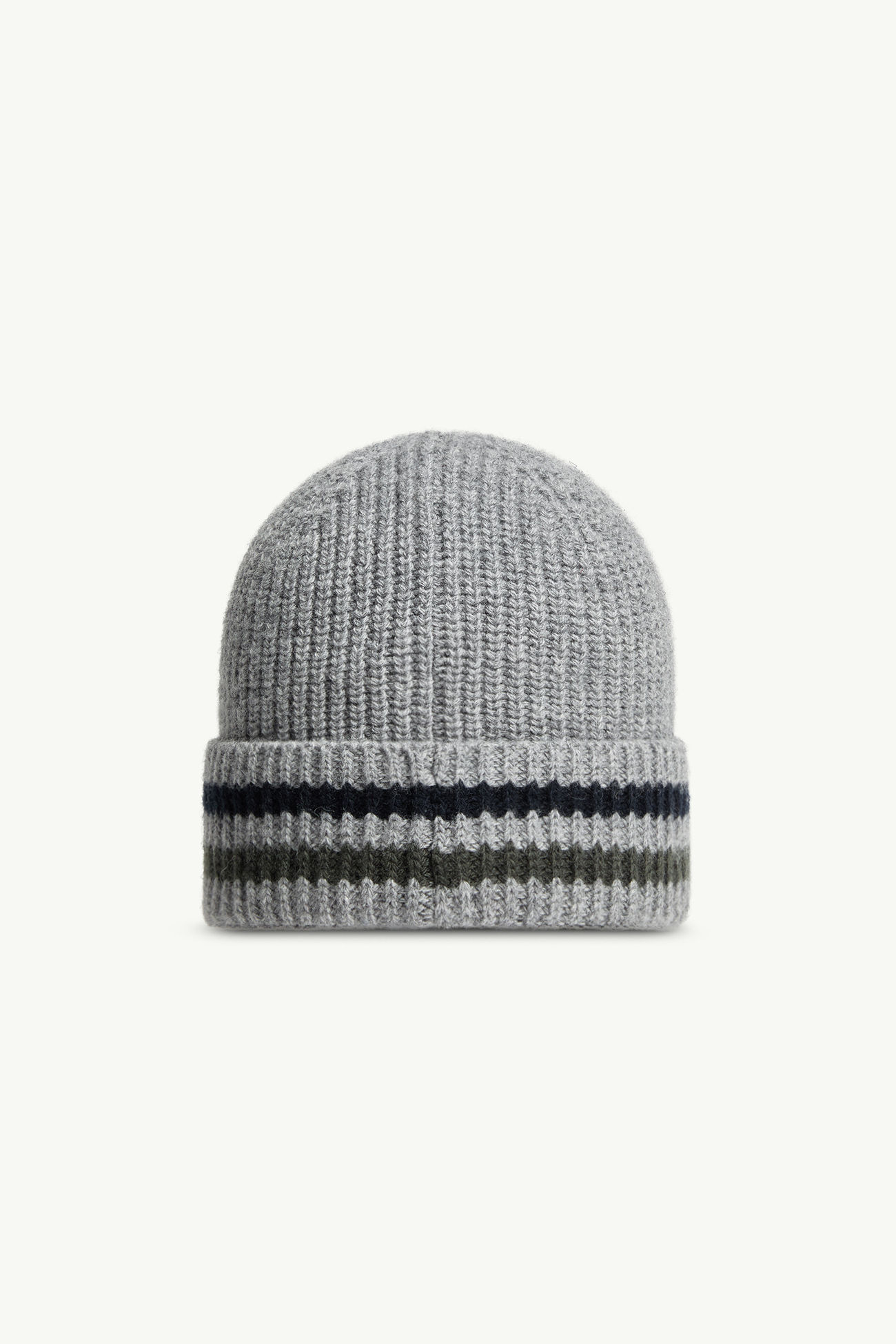 Gorro de lana de rayas Niño Gris Moncler 3