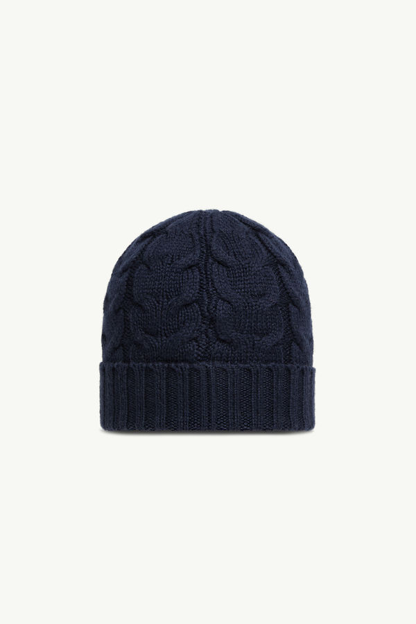 Wool Beanie Boy Night Blue Moncler 2