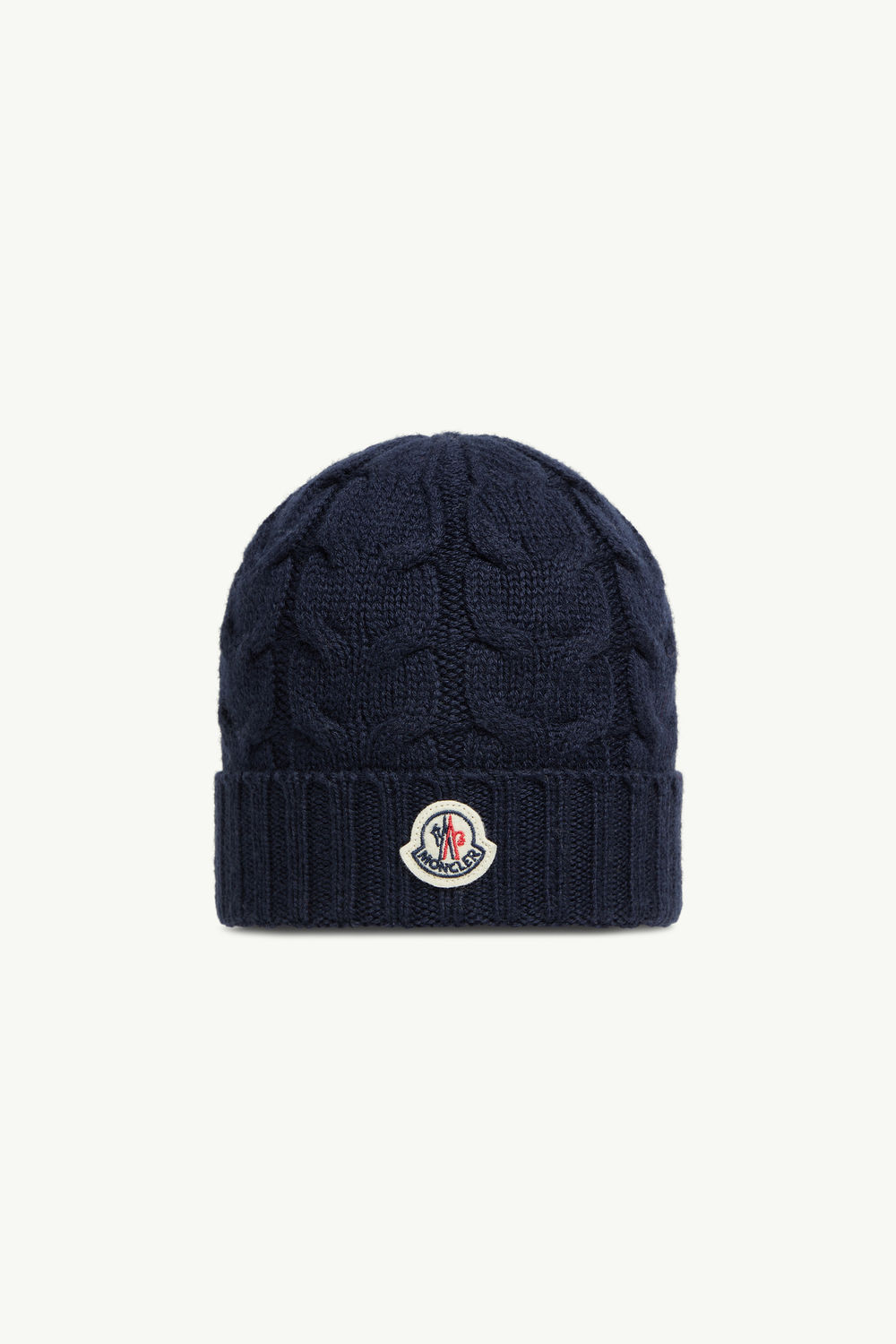 Wool Beanie Boy Night Blue Moncler 0