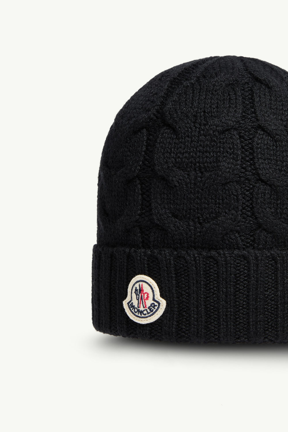Wool Beanie Boy Black Moncler 1