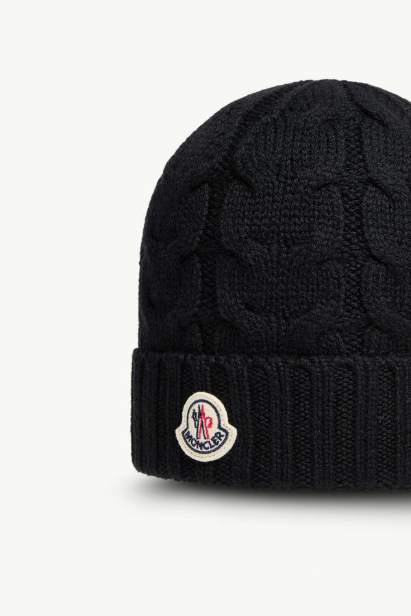 羊毛冷帽 男童 黑色 Moncler 1