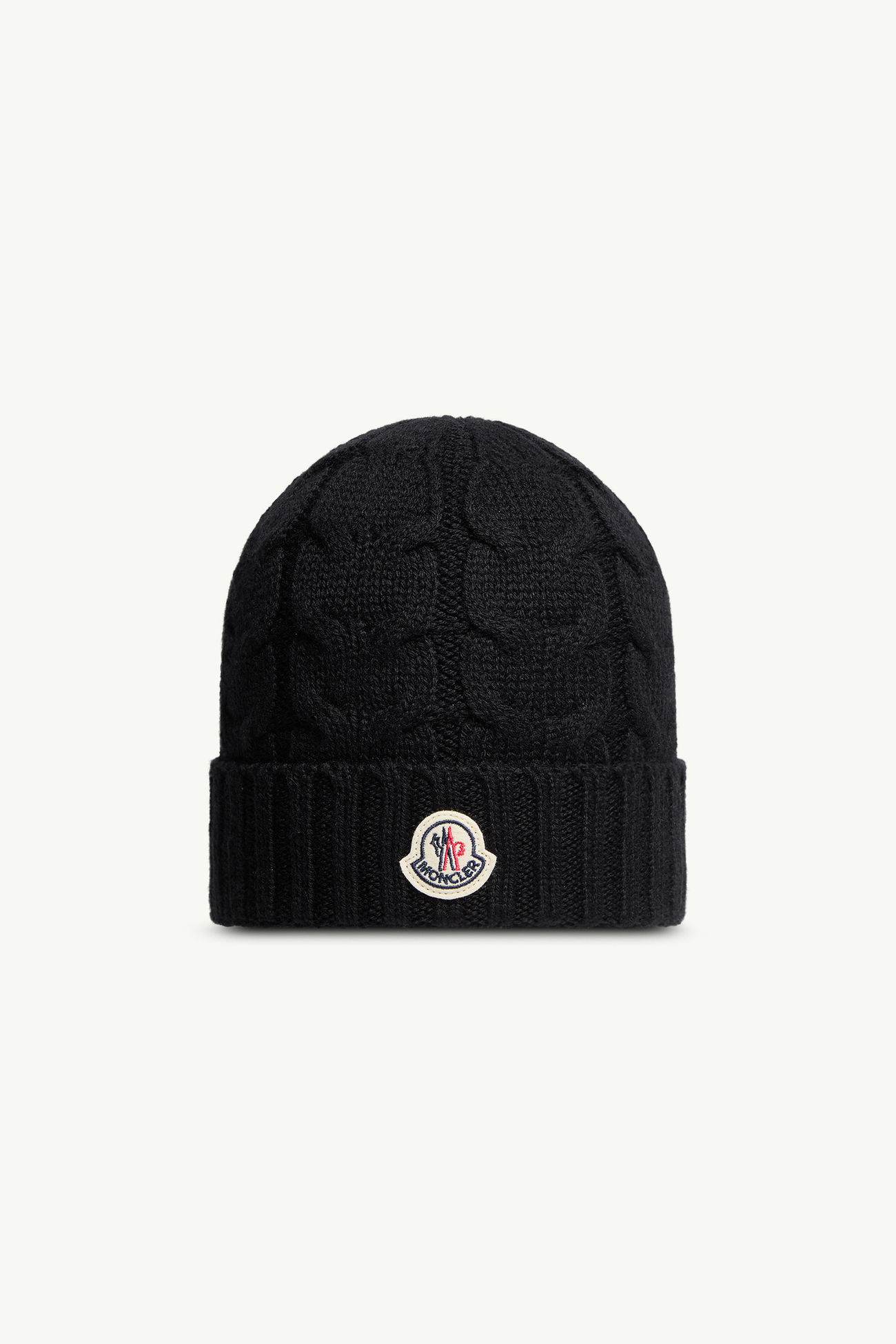 Mütze aus Wolle Jungen Schwarz Moncler 0