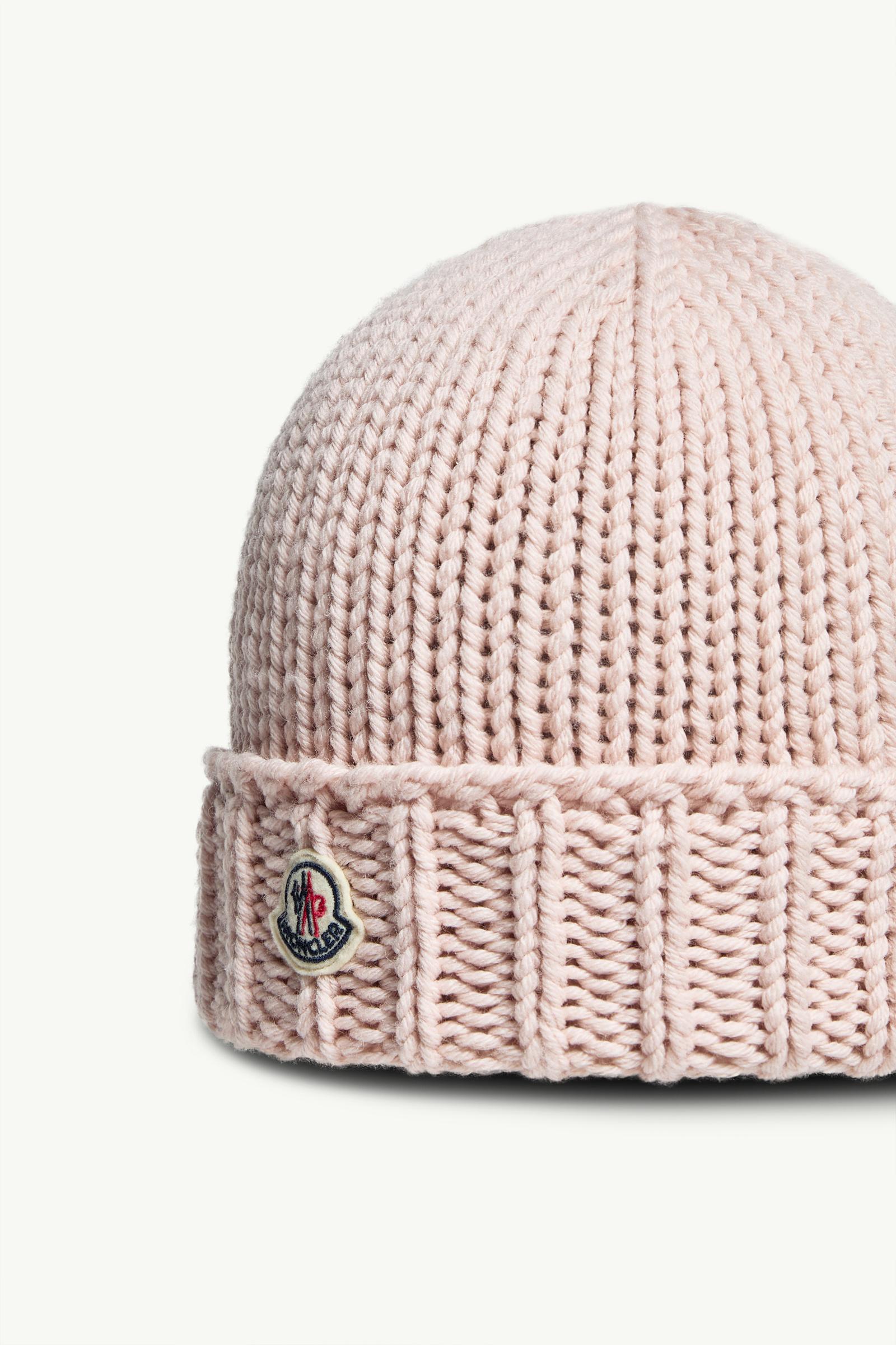 Wool Beanie Girl Pink Moncler 1