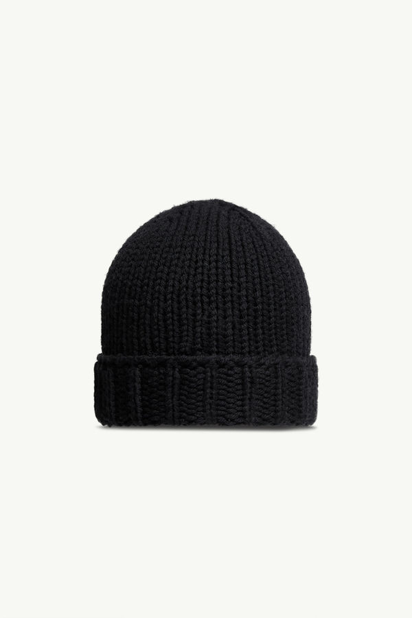 Berretto in lana Bambina Nero Moncler 2