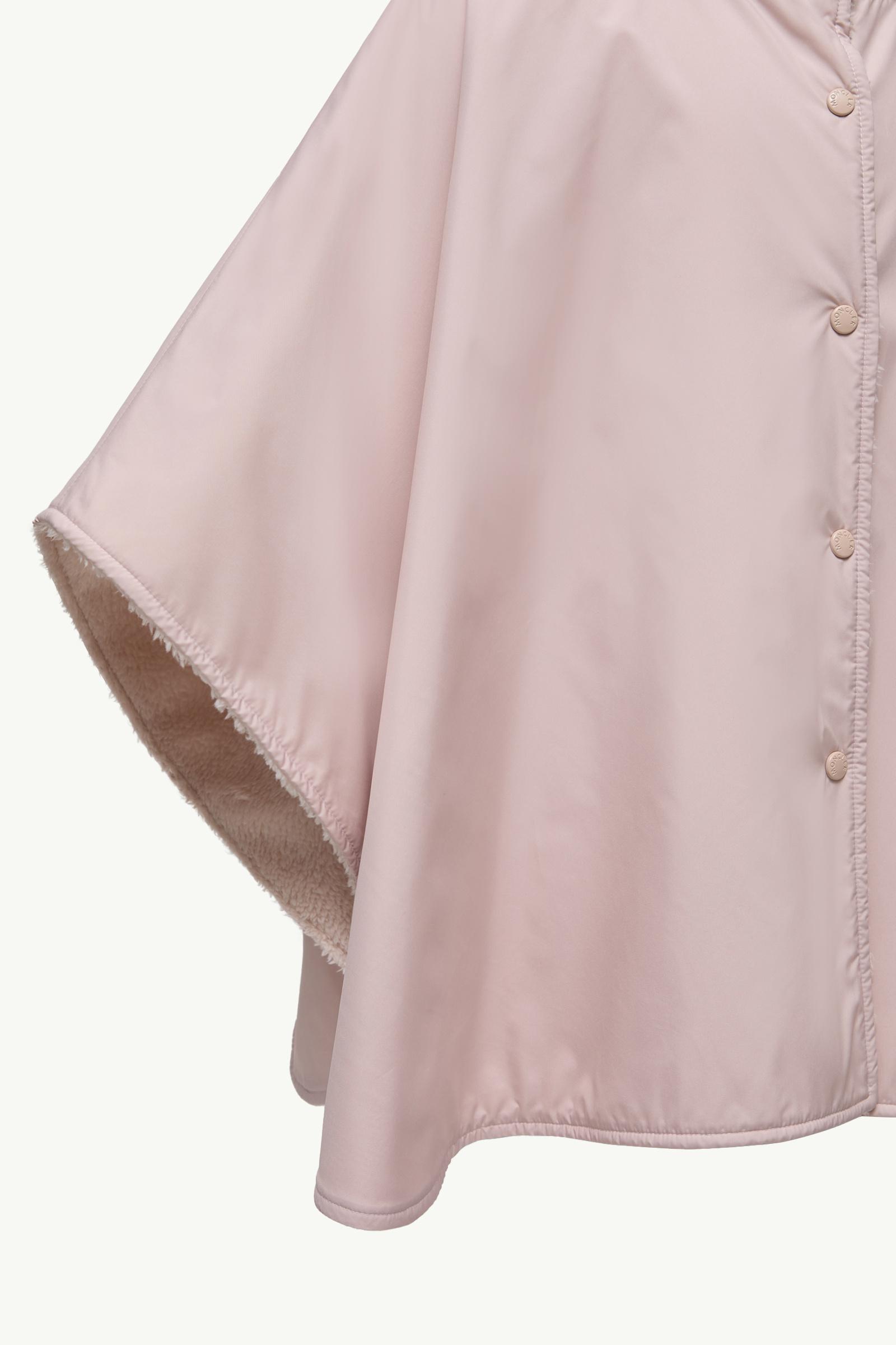 Reversible Hooded Teddy Cape Girl Pink Moncler 1