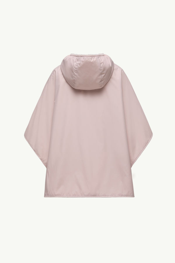 Reversible Hooded Teddy Cape Girl Pink Moncler 3