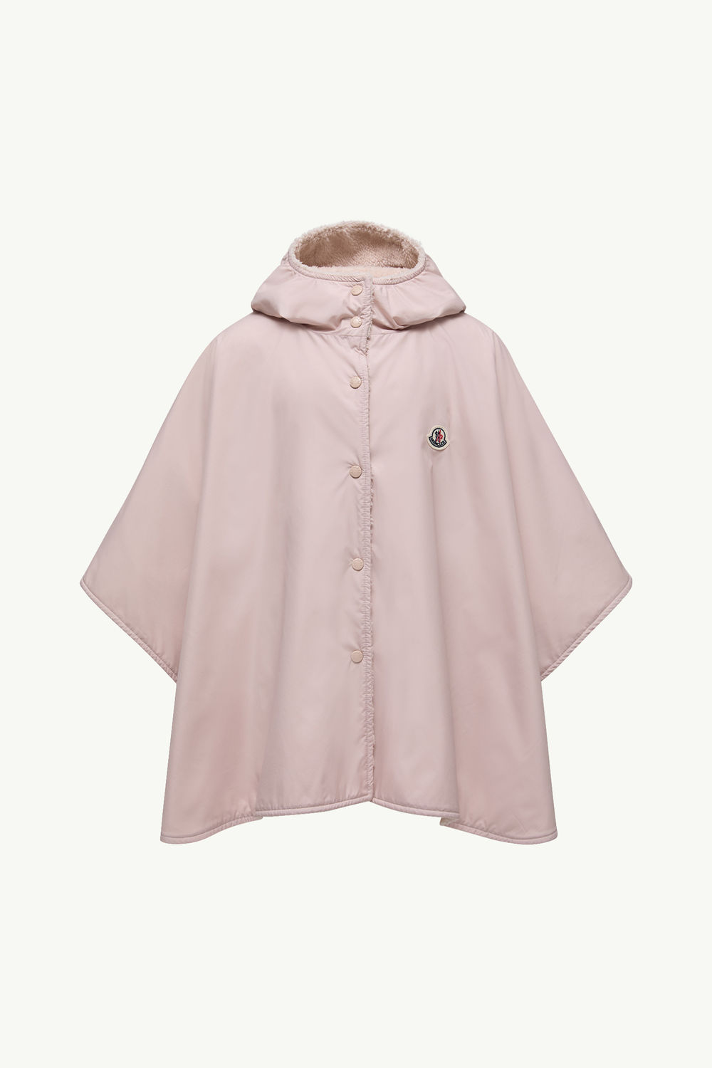 Reversible Hooded Teddy Cape Girl Pink Moncler 2